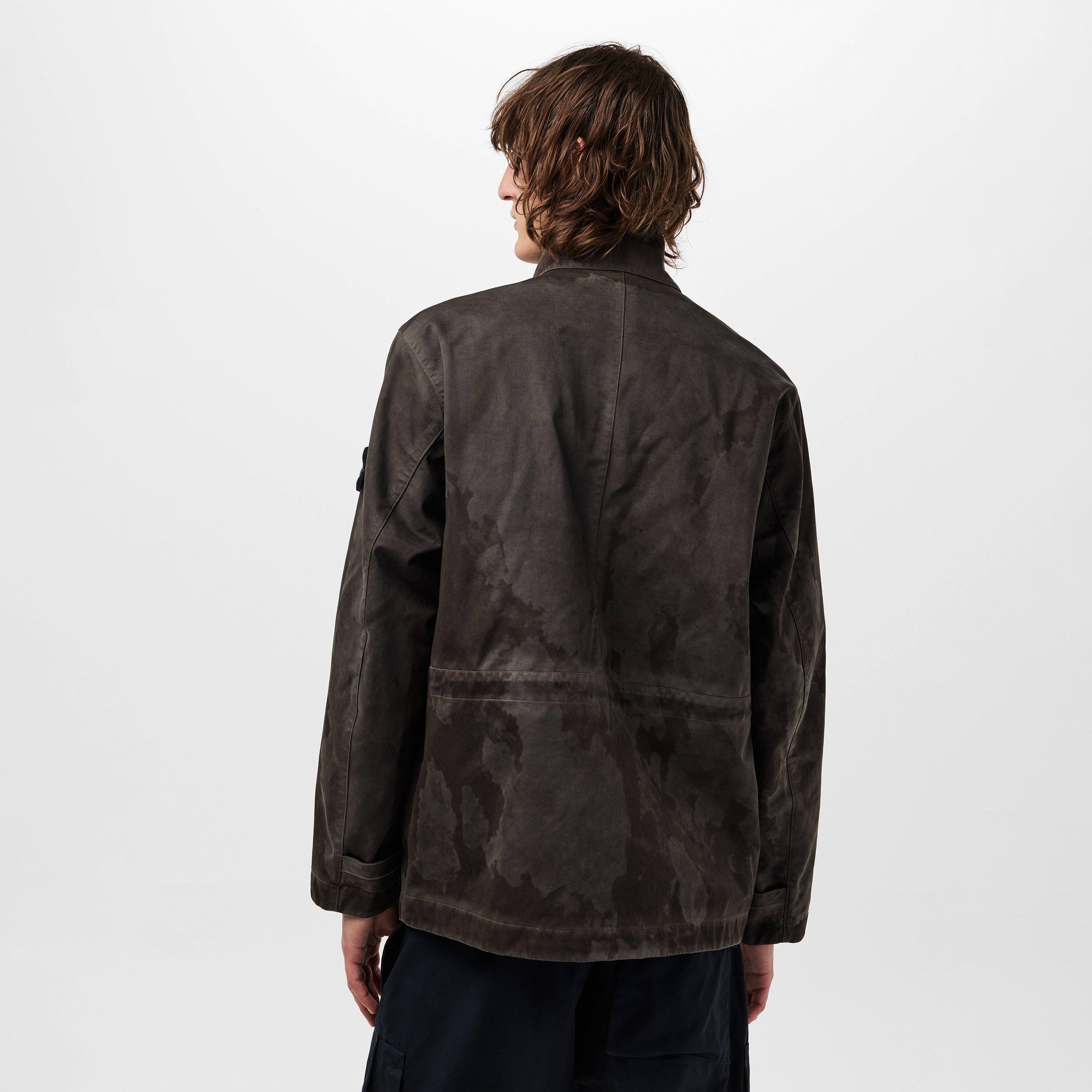 Verde V0054 - Stone Island - Men's  Laser Camo Cotton Long Sleeve Field Jacket - 4