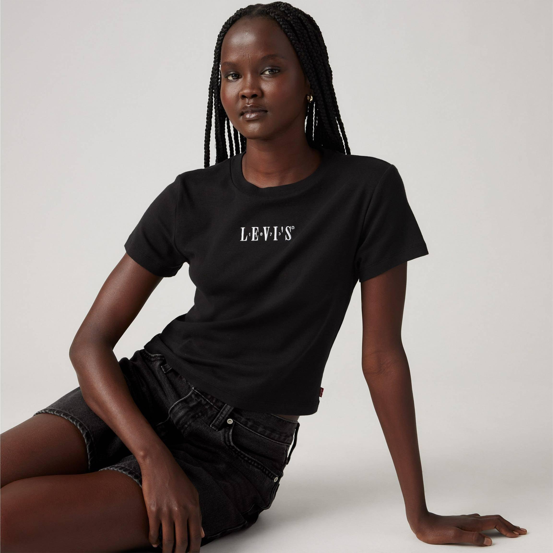 Black - Levis - Women's Essential Sporty Crop Top - 2