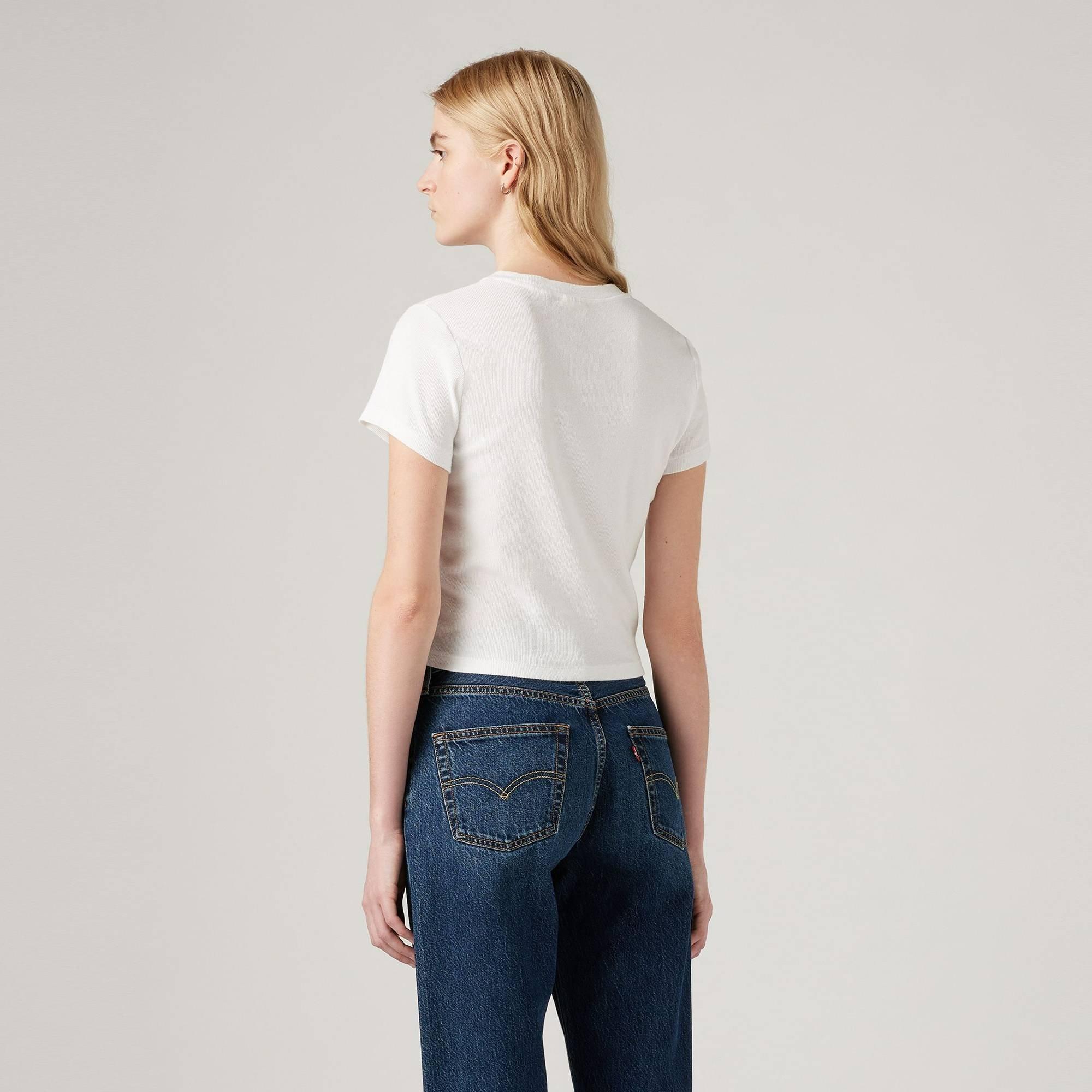 Wit - Levis - Women's Essential Sporty White Crop Tops - 3