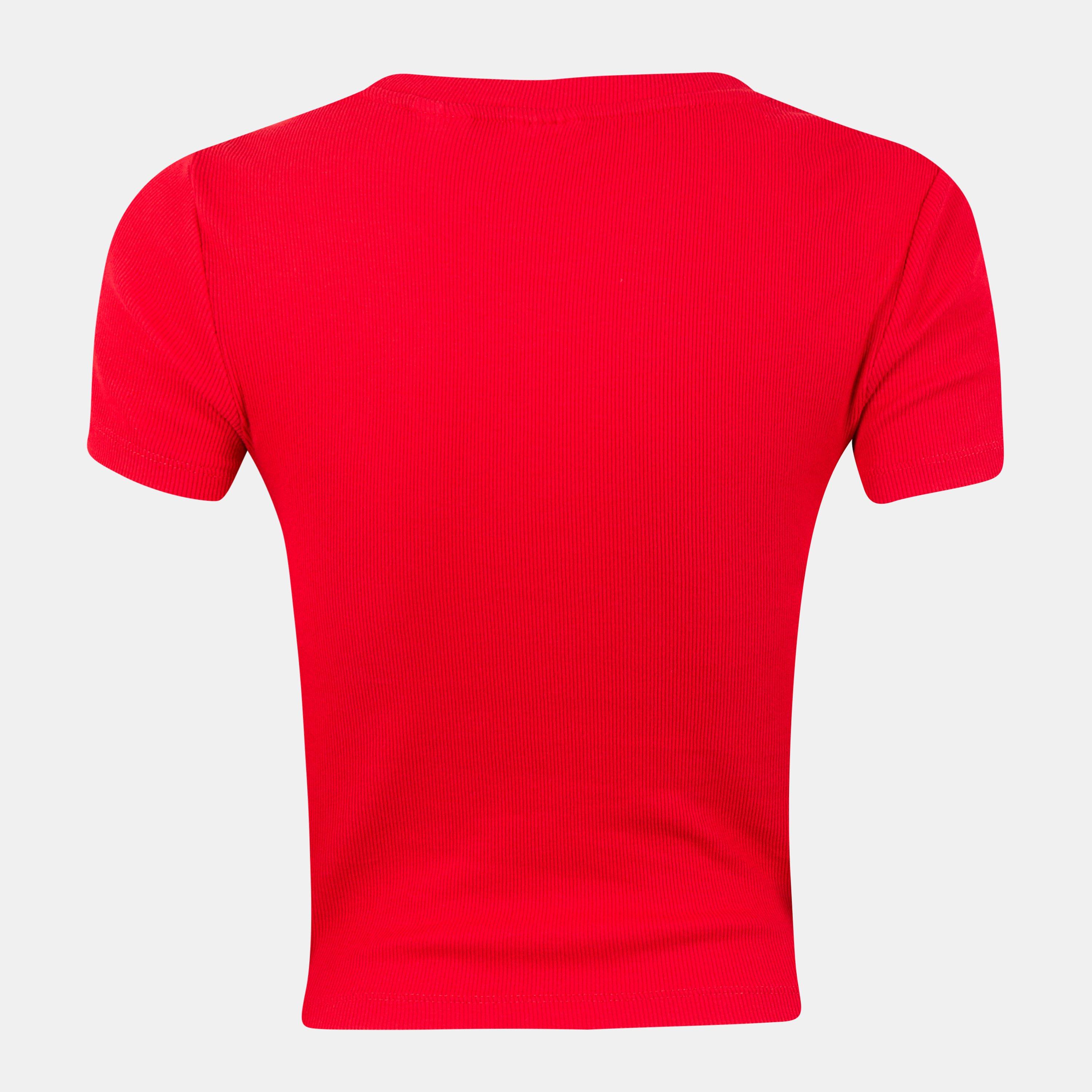 True Red - Levis - Women's Essential Sporty White Cropped Crop Top - 2