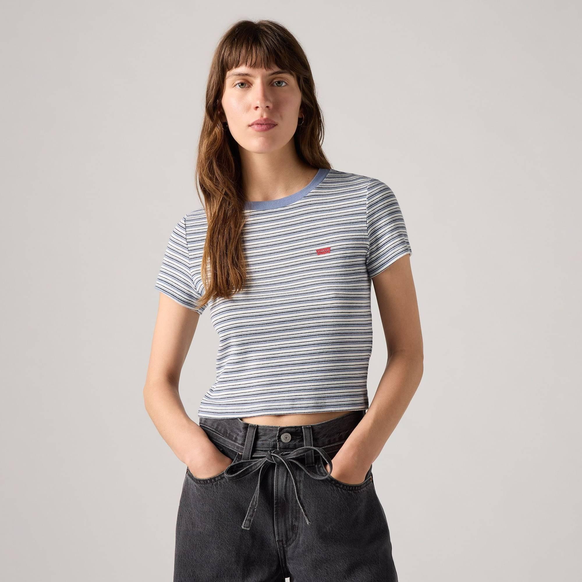 Cloud Dancer - Levis - Women's Essential Sporty White Cropped Crop Top - 2