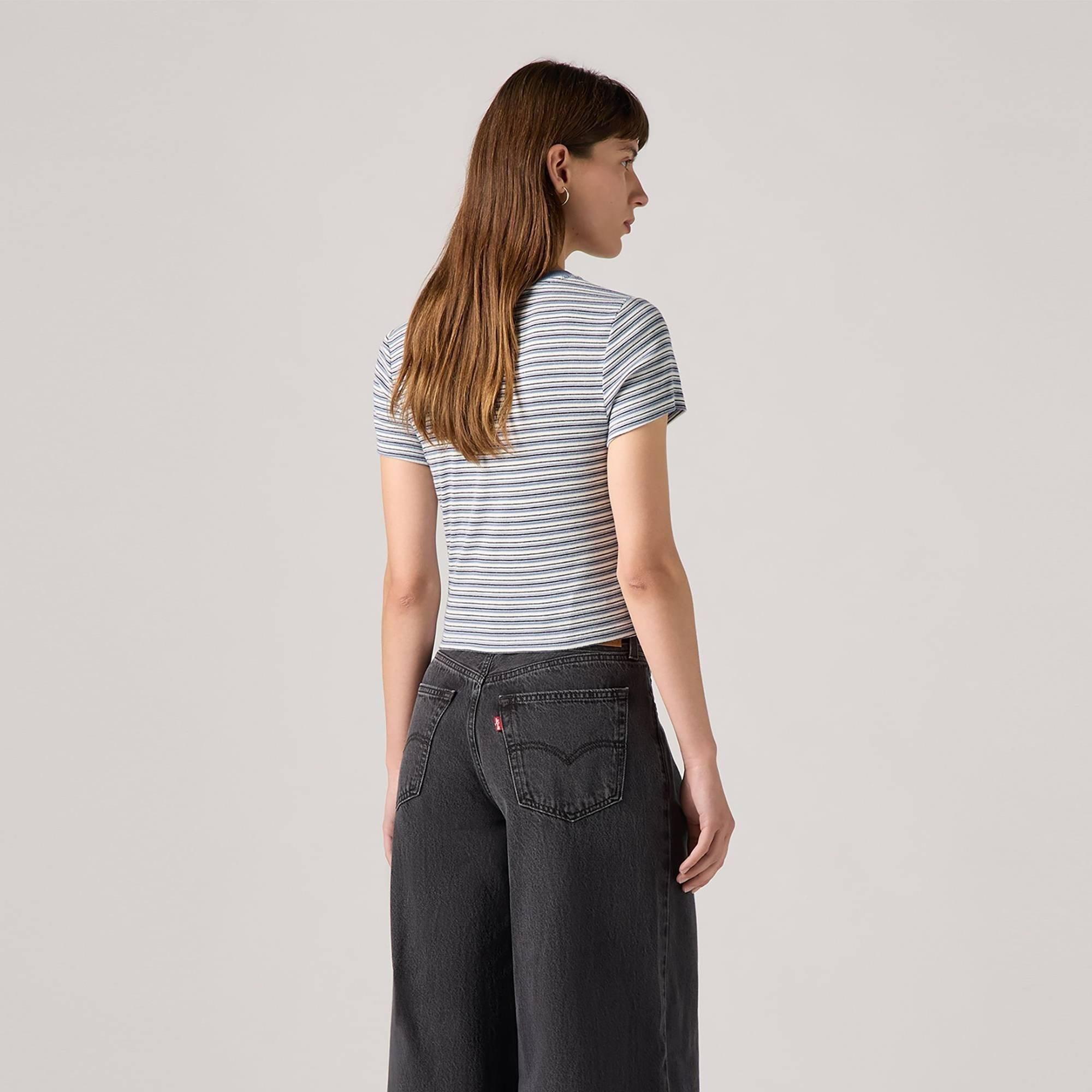 Cloud Dancer - Levis - Women's Essential Sporty White Cropped Crop Top - 4