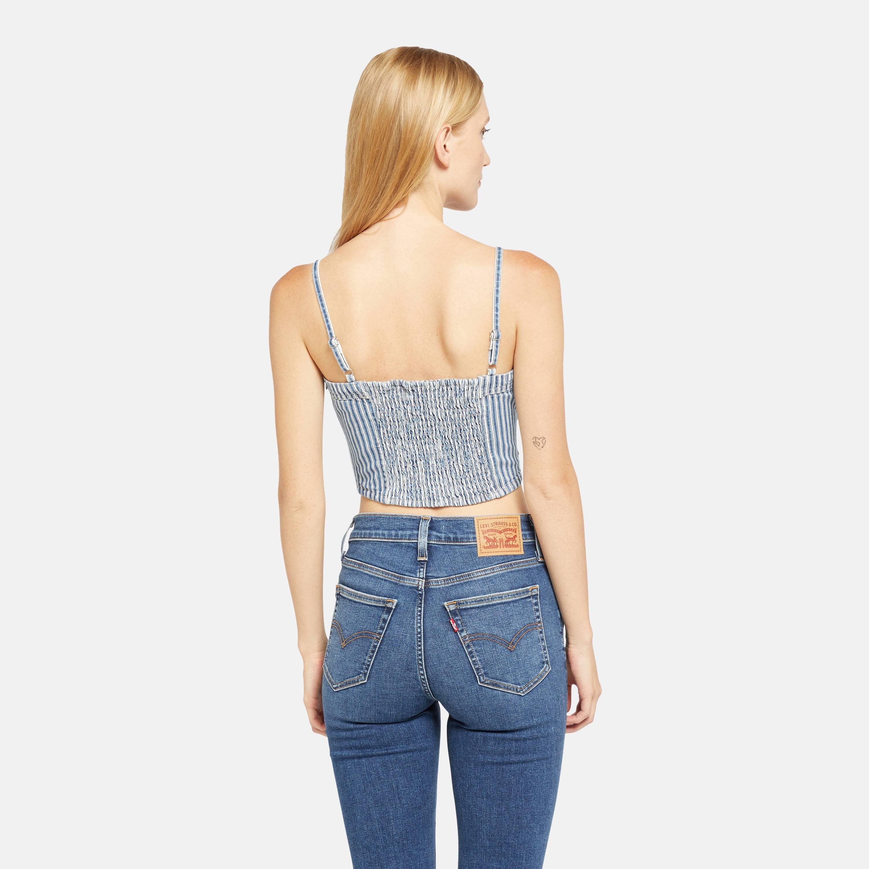 Mischa Stripe - Levis - Women's Jadine Denim Cami Vest - 3