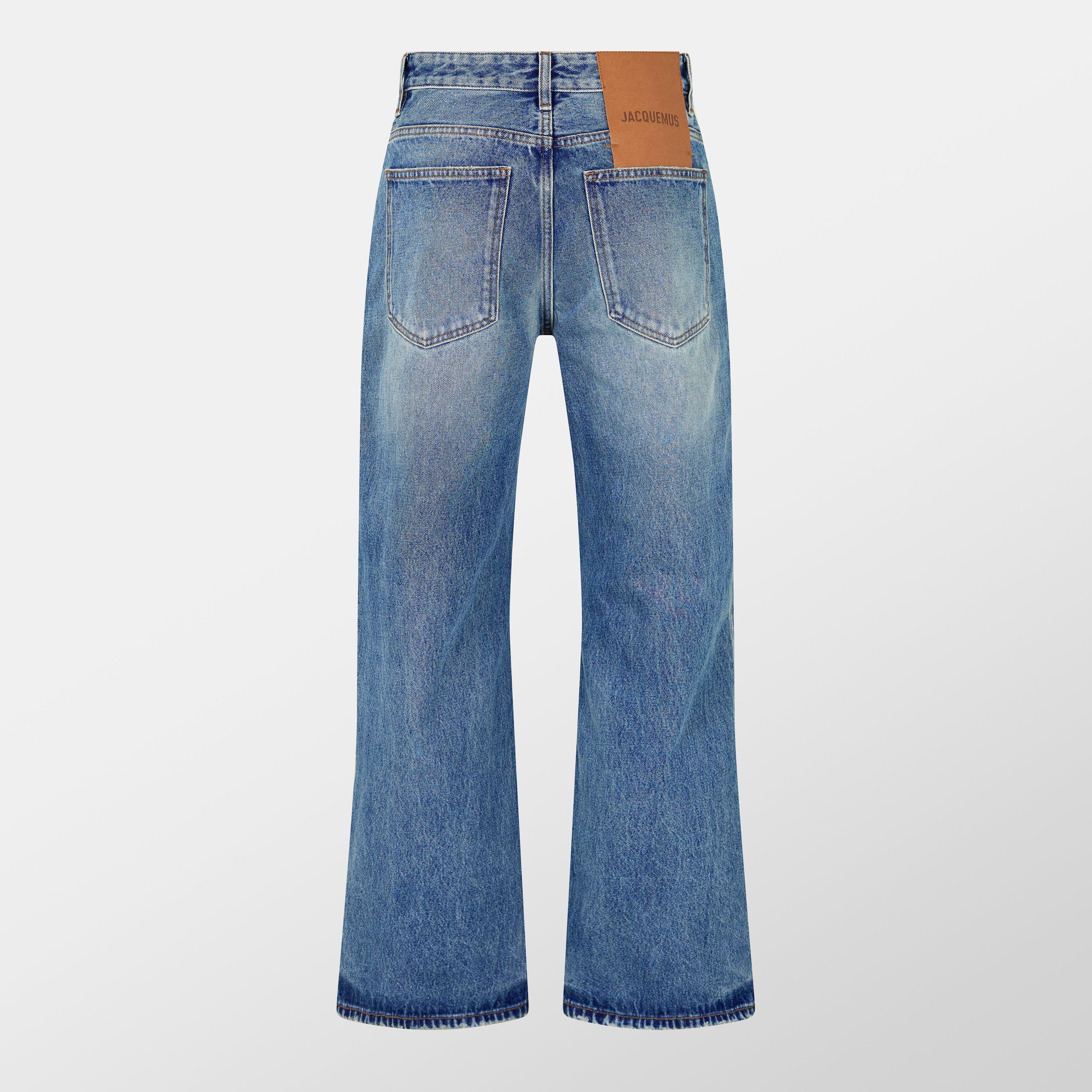 Blue - Jacquemus - Men's Jacquard Straight Leg Jeans - 2