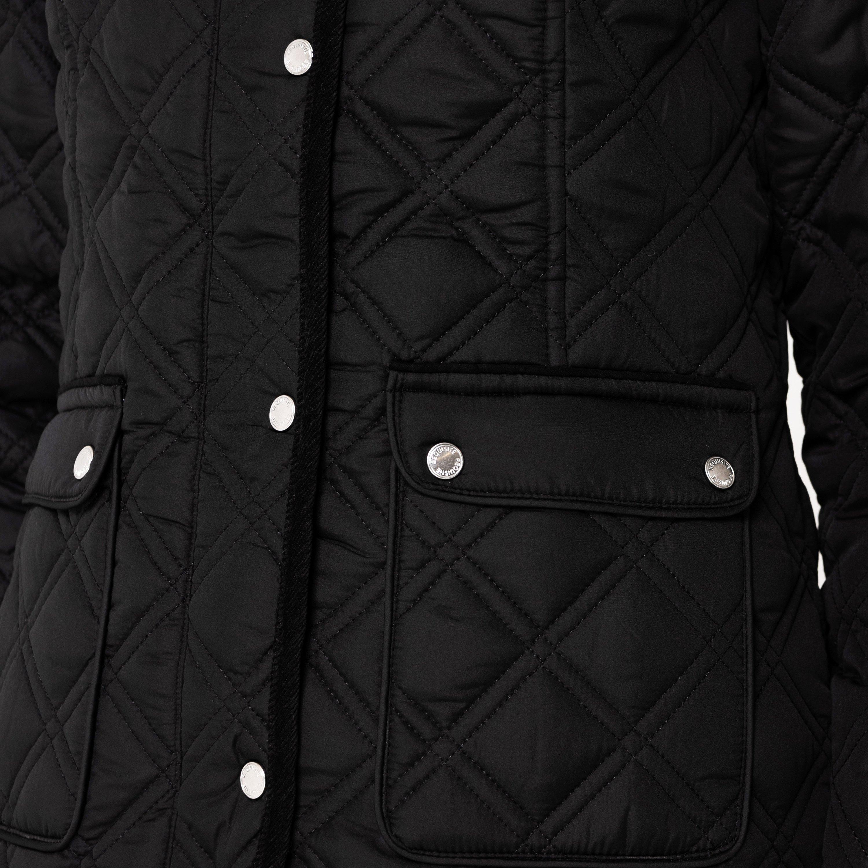 Sort - Requisite - Essential Quilted Long Sleeve Equestrian Jacket - 5