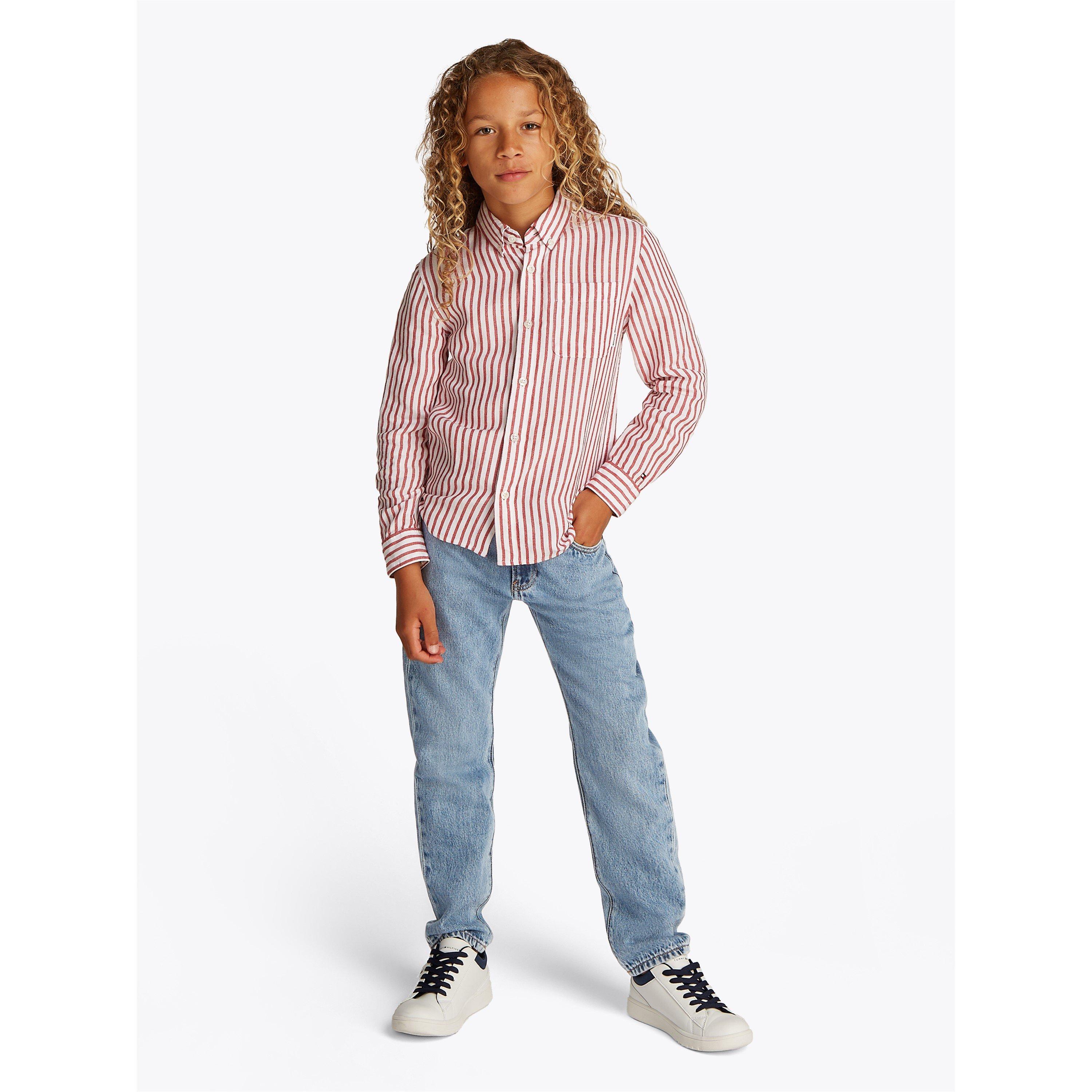 Tommy Hilfiger Kids' Modern Blue Denim Straight Leg Jeans - Mid Denim 1AP - Size 14Y
