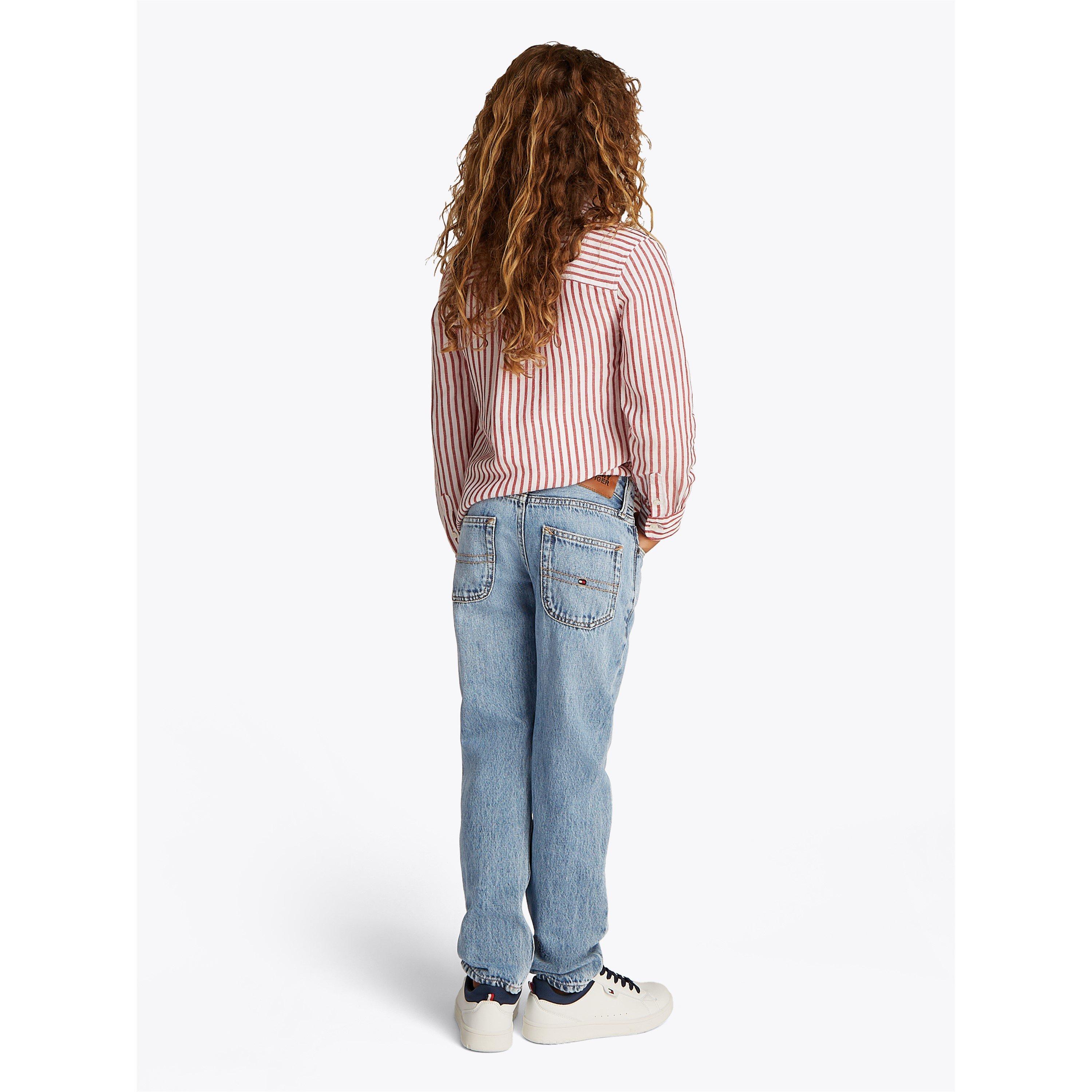 Middenblauw 1AP - Tommy Hilfiger - Kids' Modern Blue Denim Straight Leg Jeans - 3