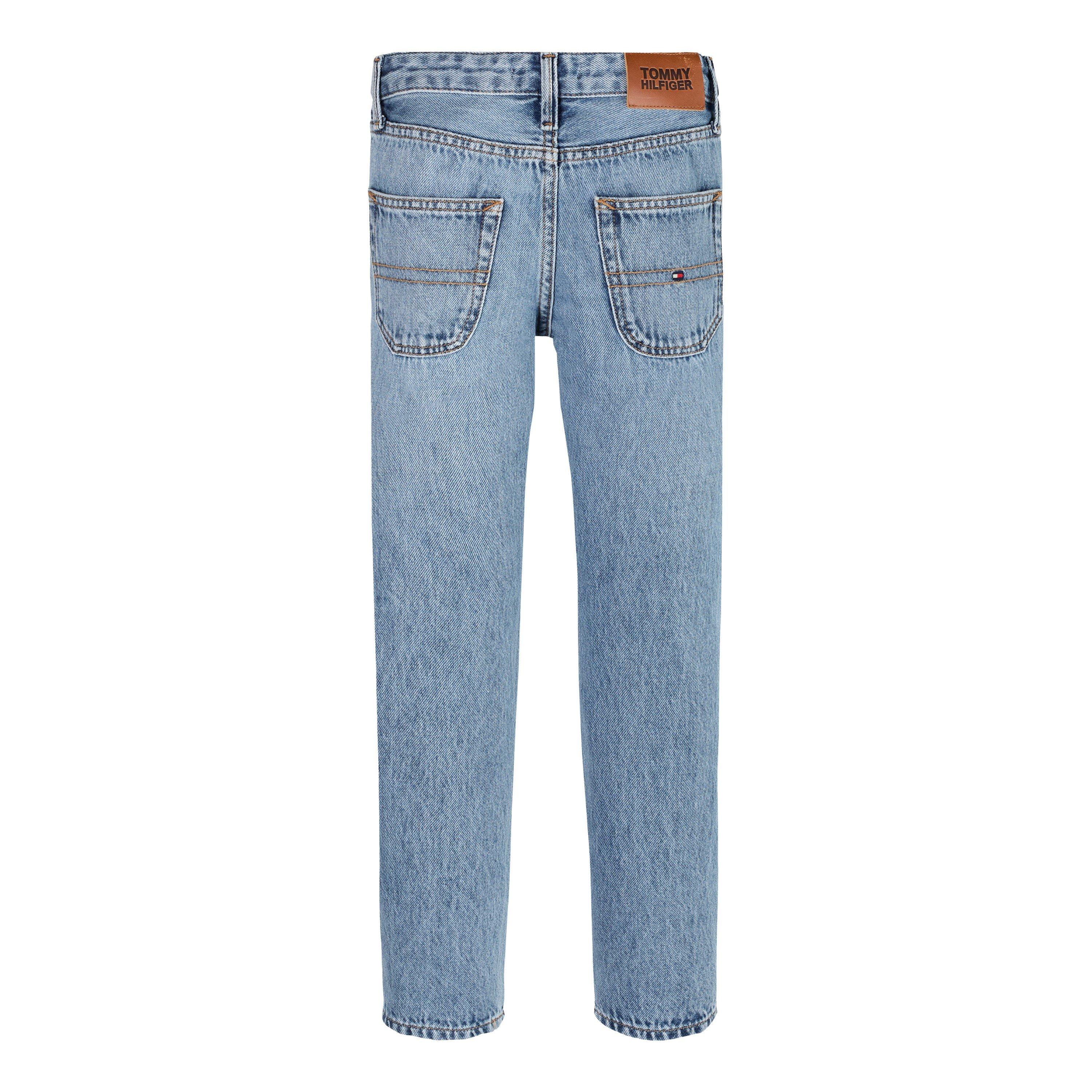 Middenblauw 1AP - Tommy Hilfiger - Kids' Modern Blue Denim Straight Leg Jeans - 5