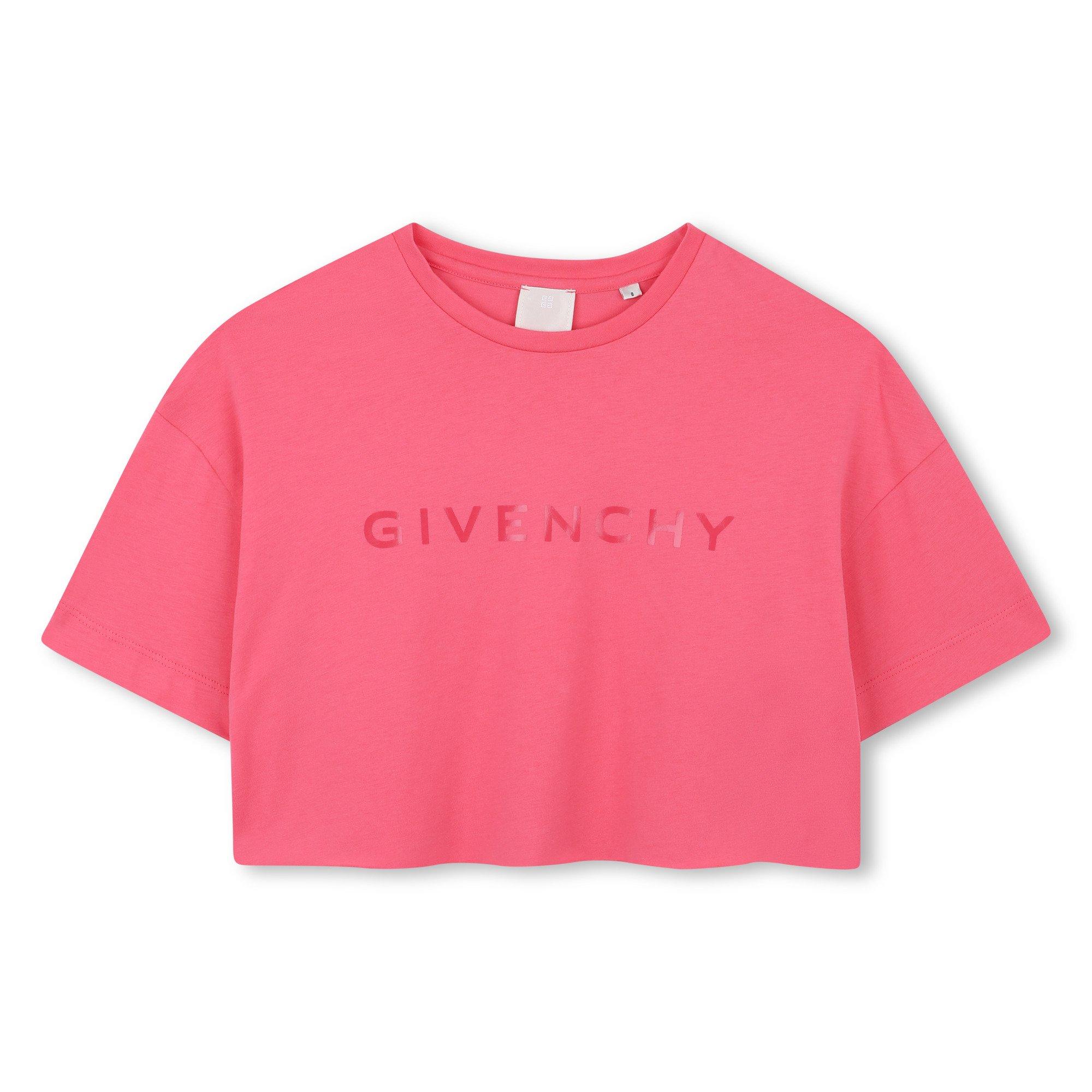 Pink 488 - GIVENCHY - Logo Crop T-Shirt Juniors - 1