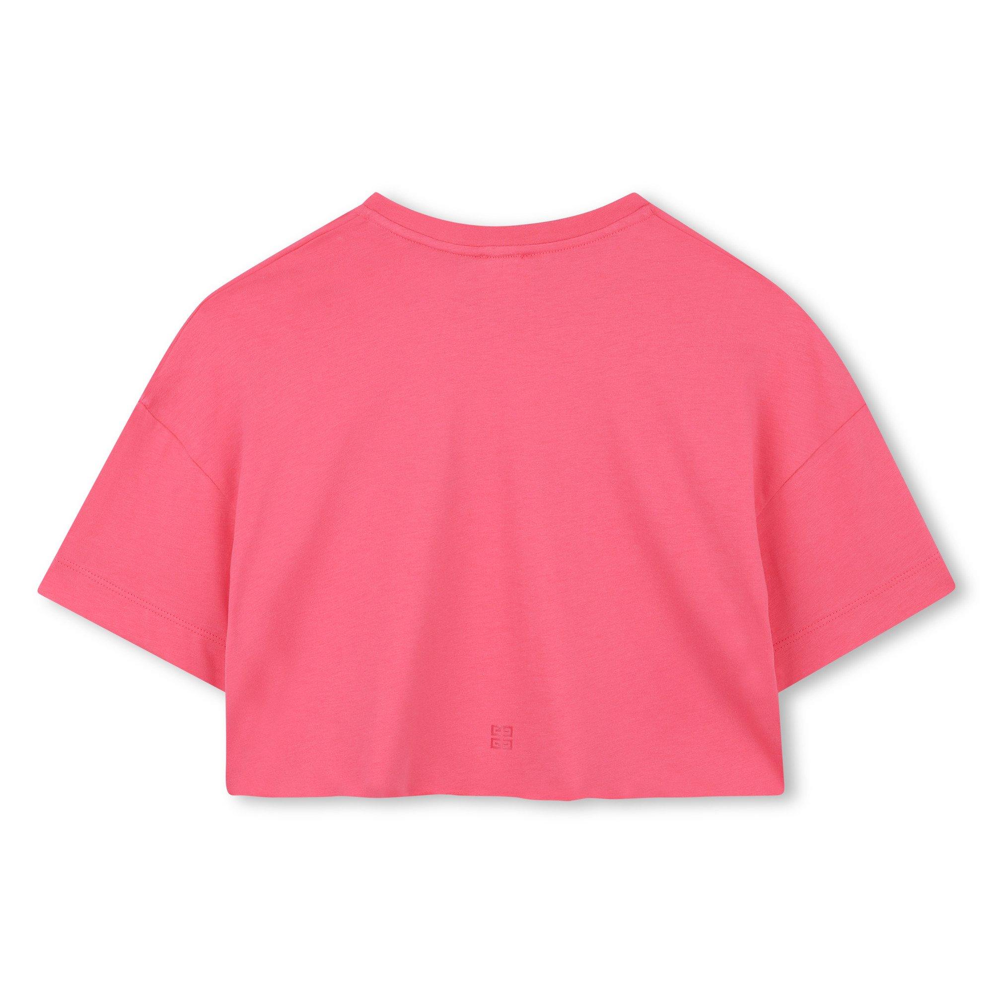 Pink 488 - GIVENCHY - Logo Crop T-Shirt Juniors - 2