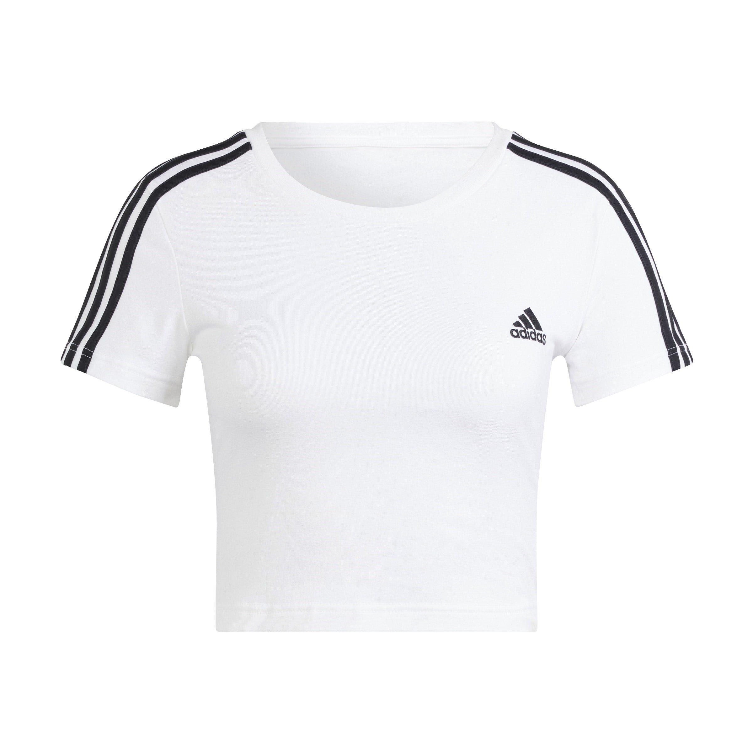 Wit - adidas - Essentials 3-Stripes T-Shirt Womens - 6