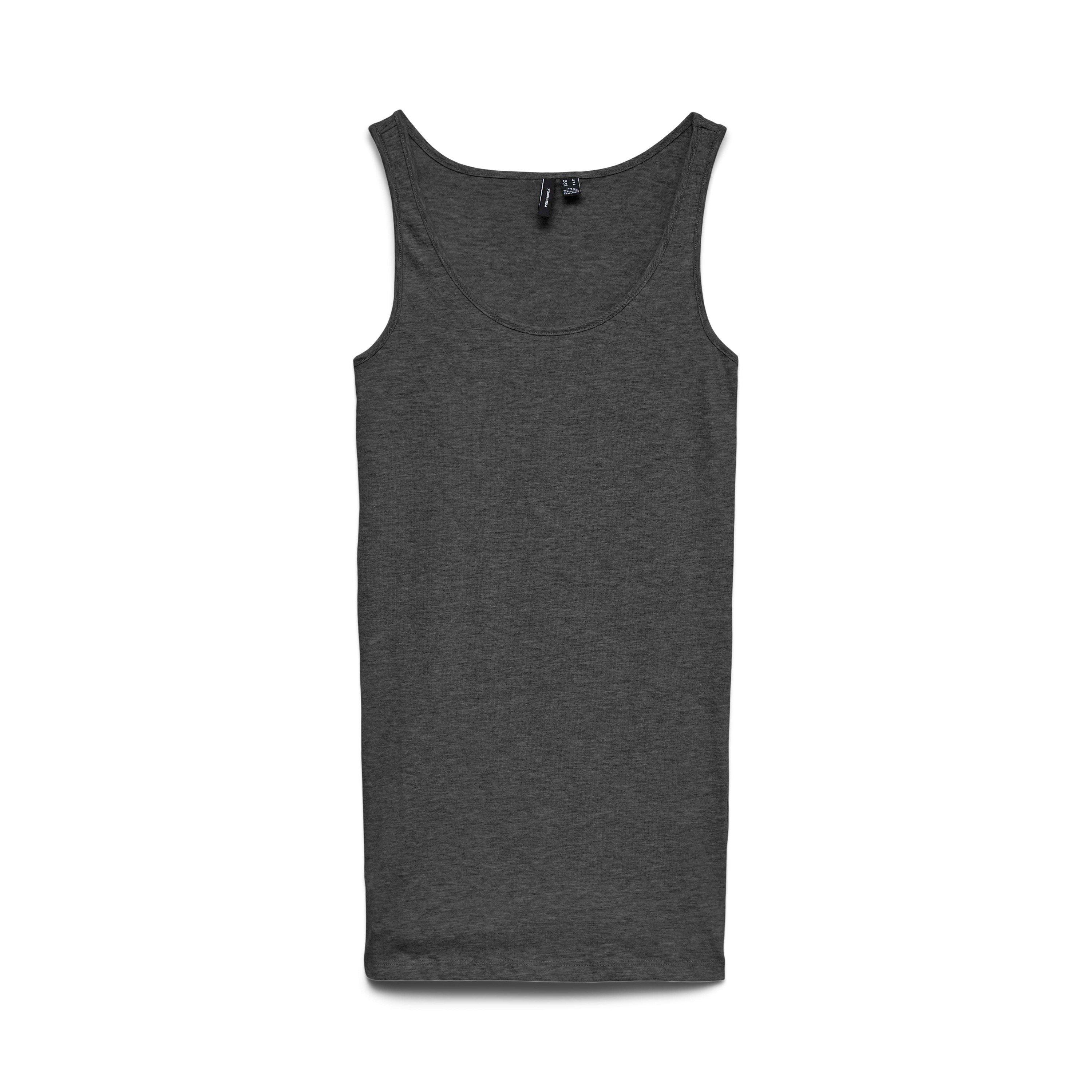 Dk Grey Melange - Vero Moda - Women's Tank Vest - 2