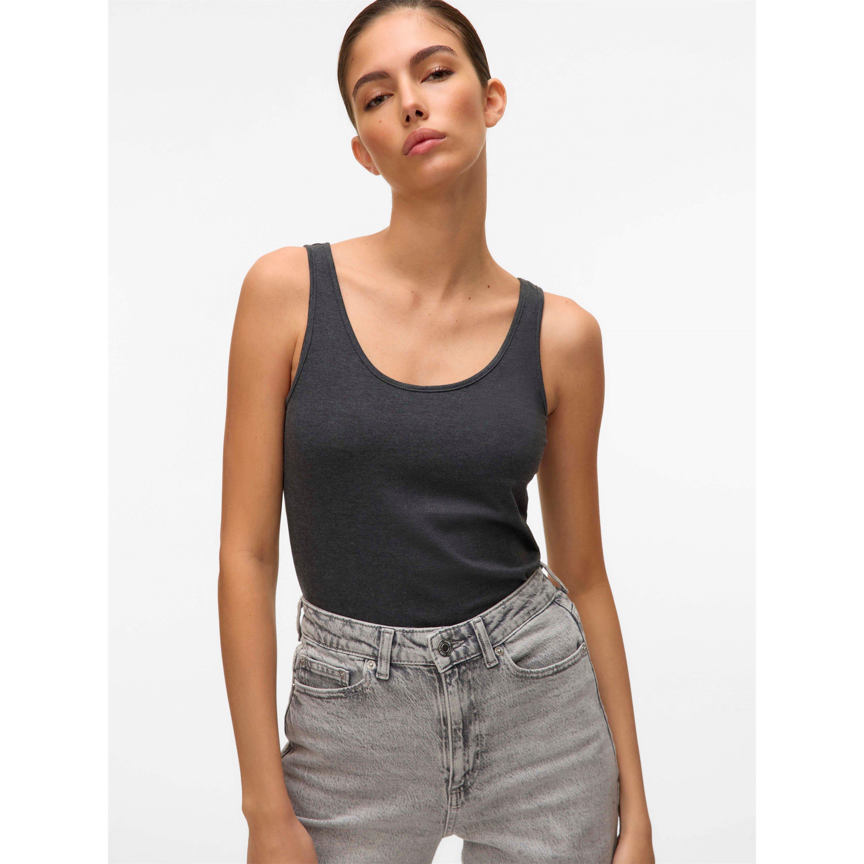 Dk Grey Melange - Vero Moda - Women's Tank Vest - 6