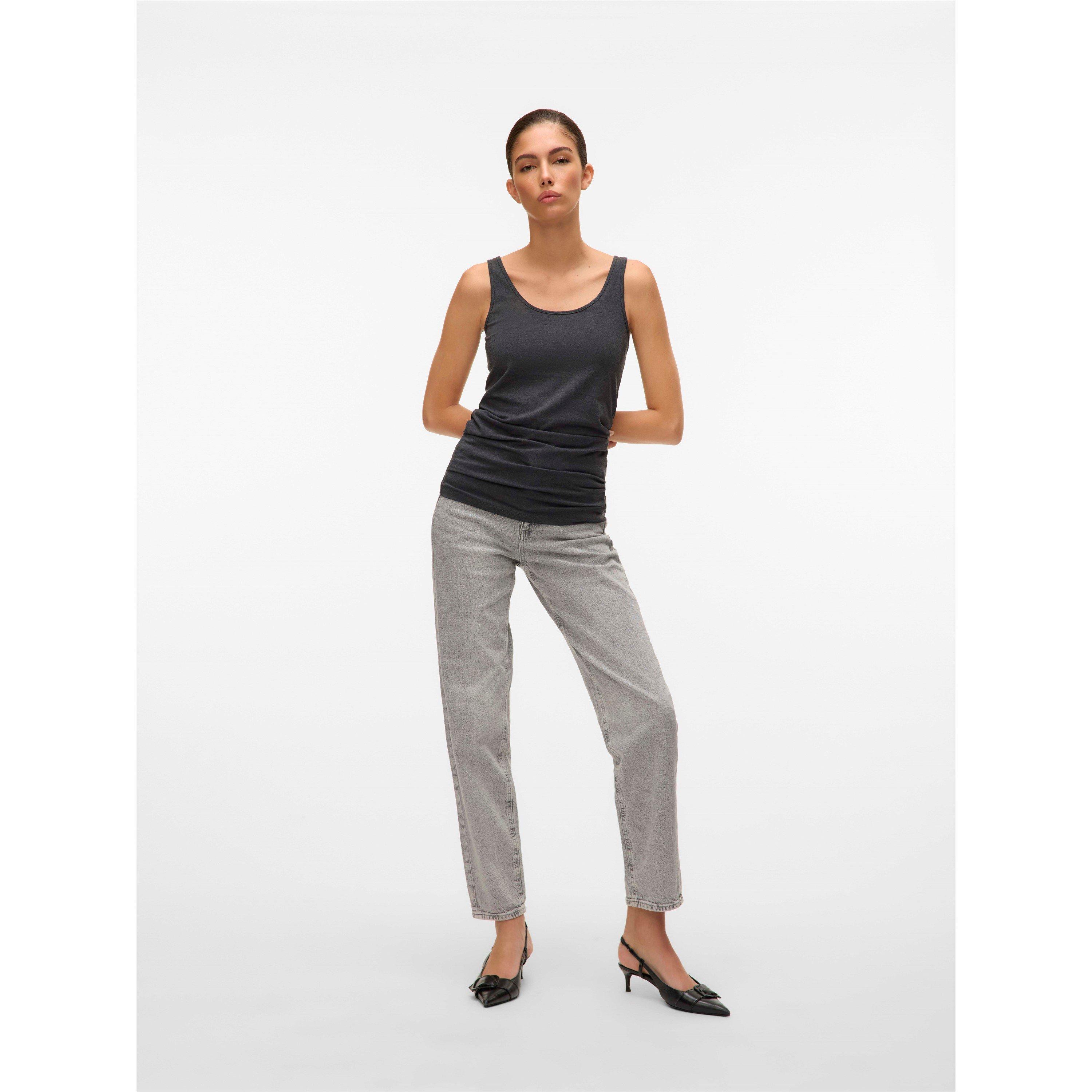 Dk Grey Melange - Vero Moda - Women's Tank Vest - 7