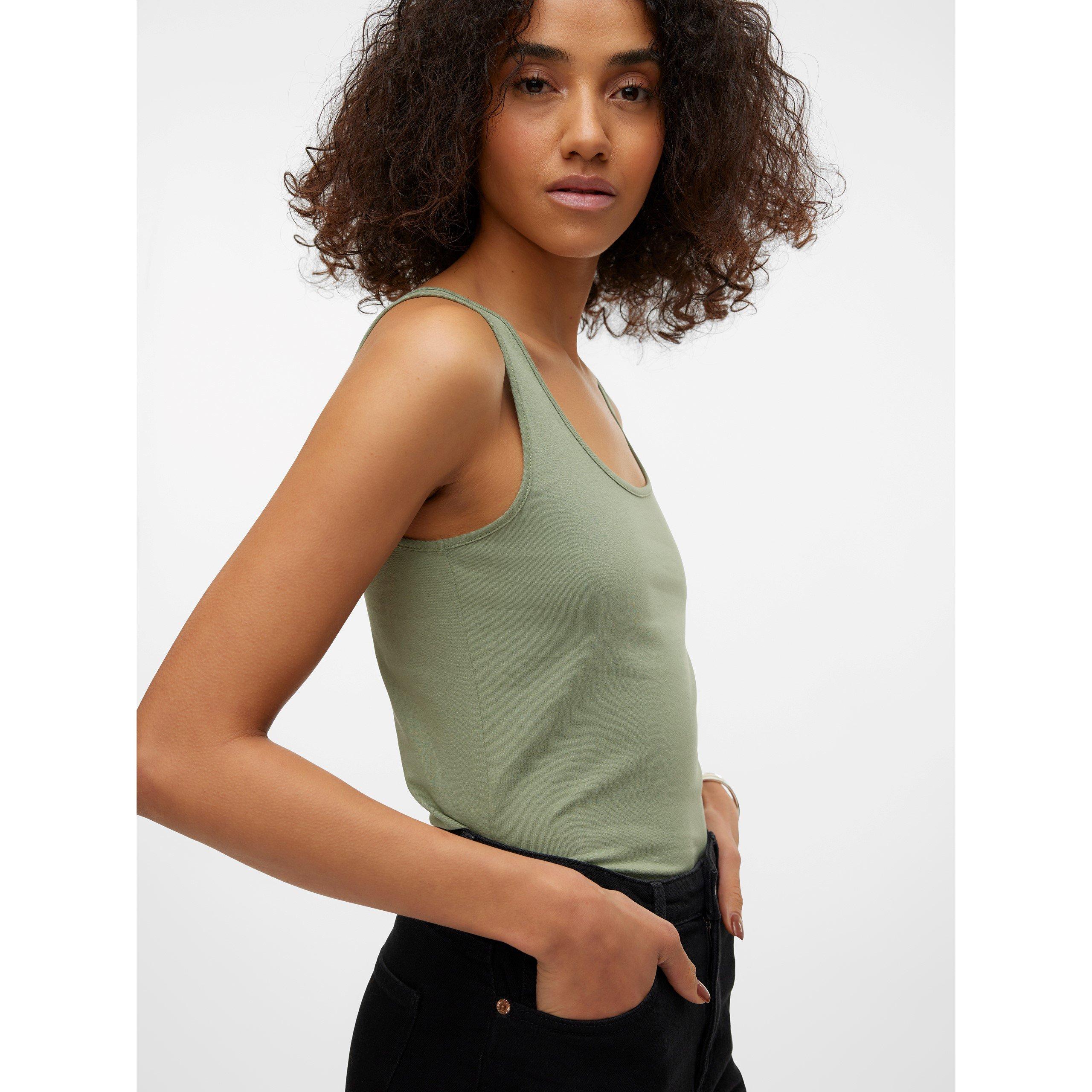 Hedge Green - Vero Moda - Women's Tank Vest - 2