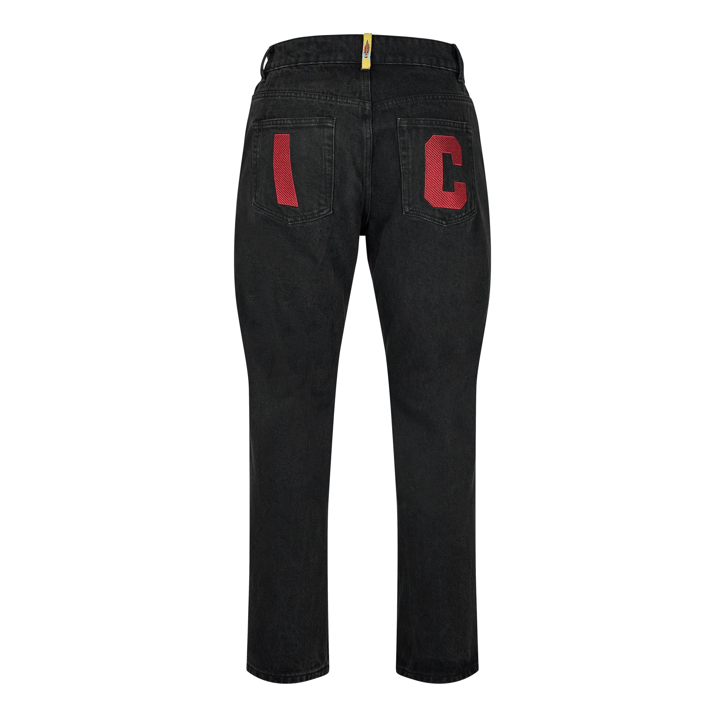 Black - ICECREAM - Running Dog Denim Jeans - 2