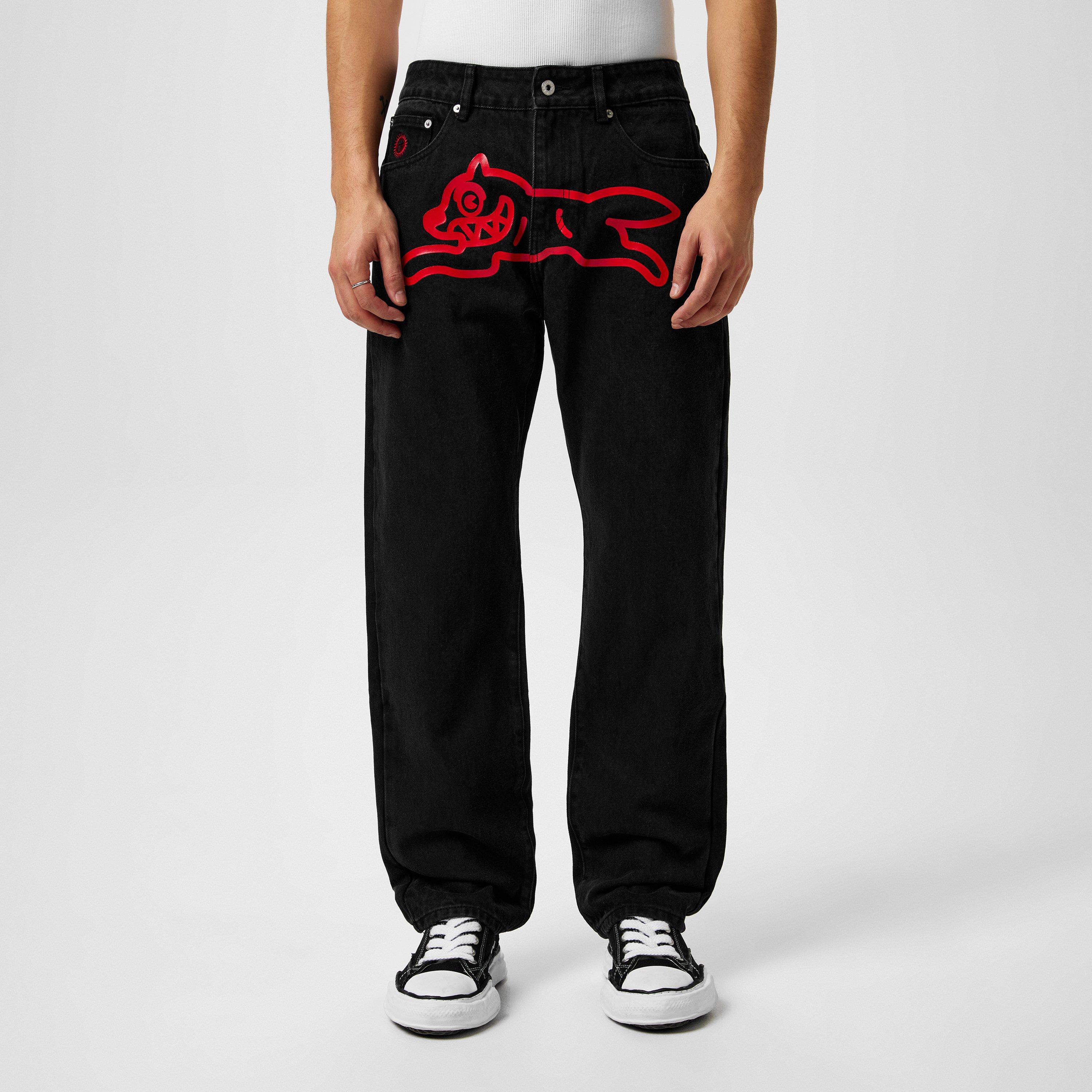 Black - ICECREAM - Running Dog Denim Jeans - 3