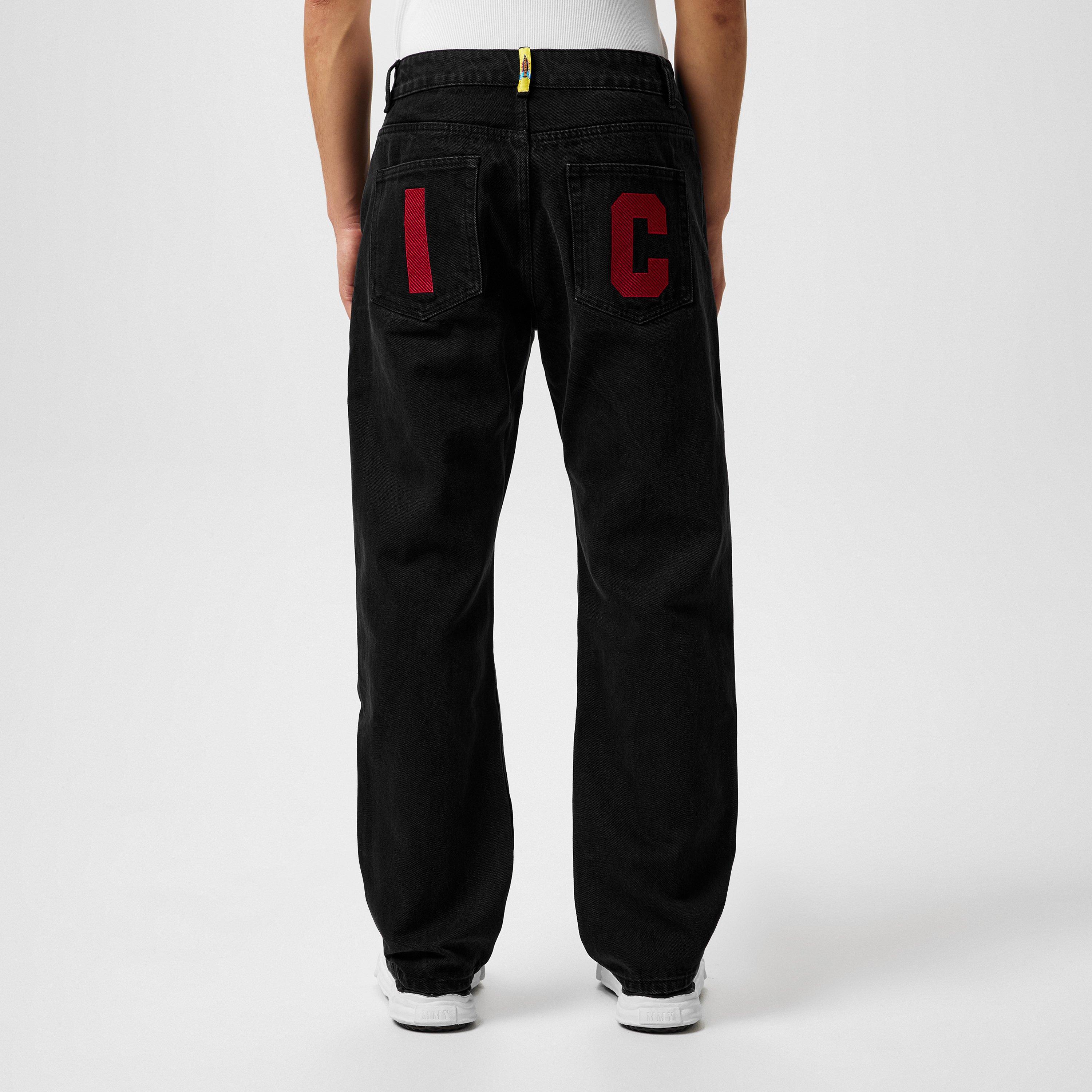 Black - ICECREAM - Running Dog Denim Jeans - 4