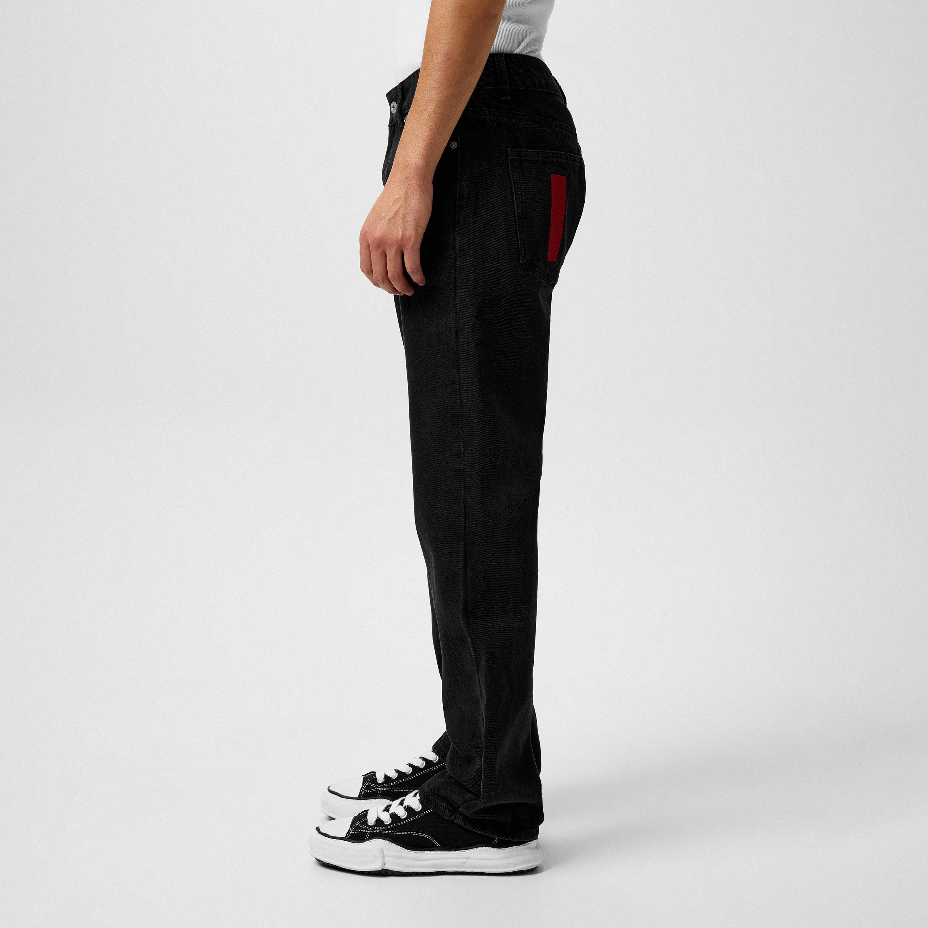 Black - ICECREAM - Running Dog Denim Jeans - 5