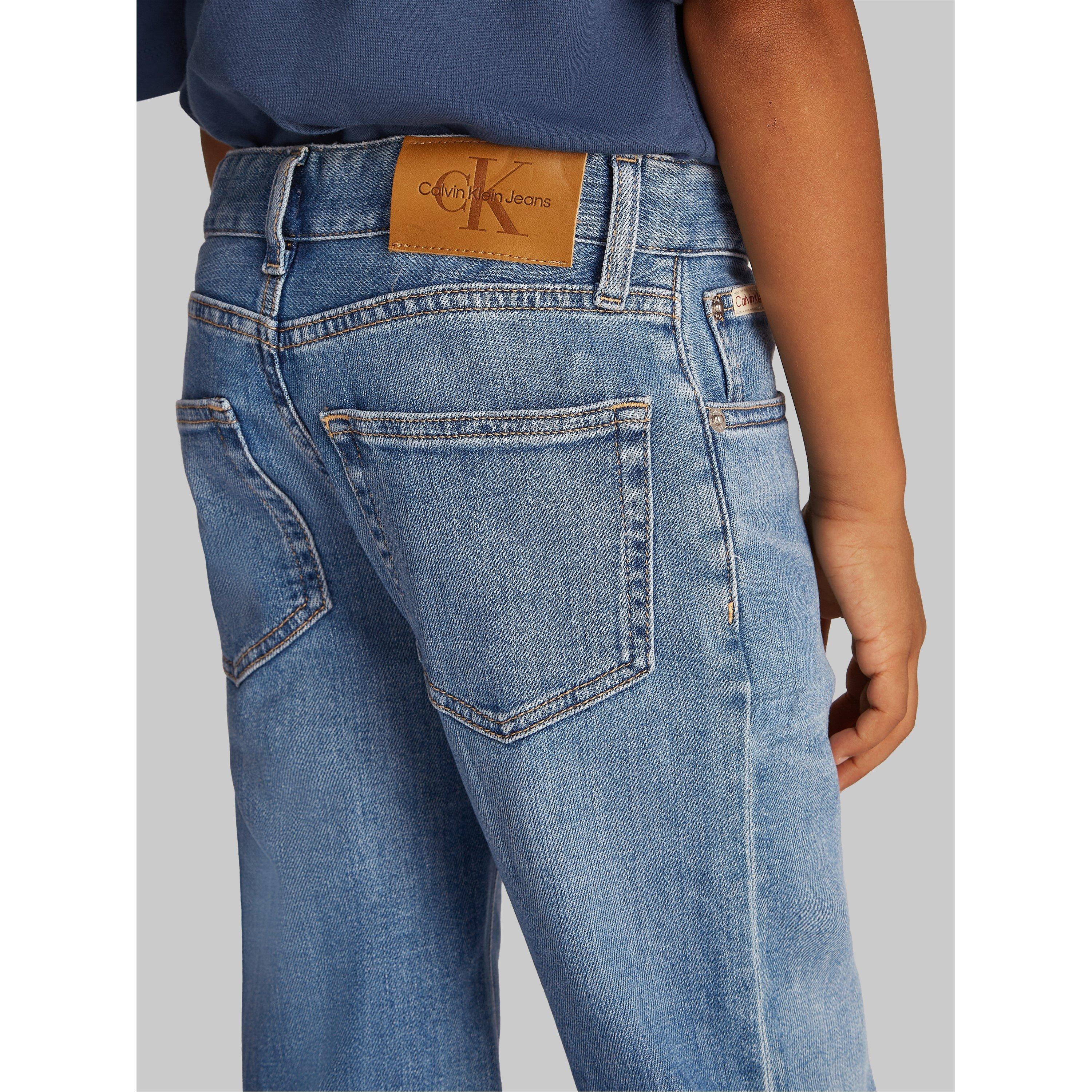 Blød Blå 1A4 - Calvin Klein Jeans - Kids' Soft Blue Straight Leg Jeans - 3