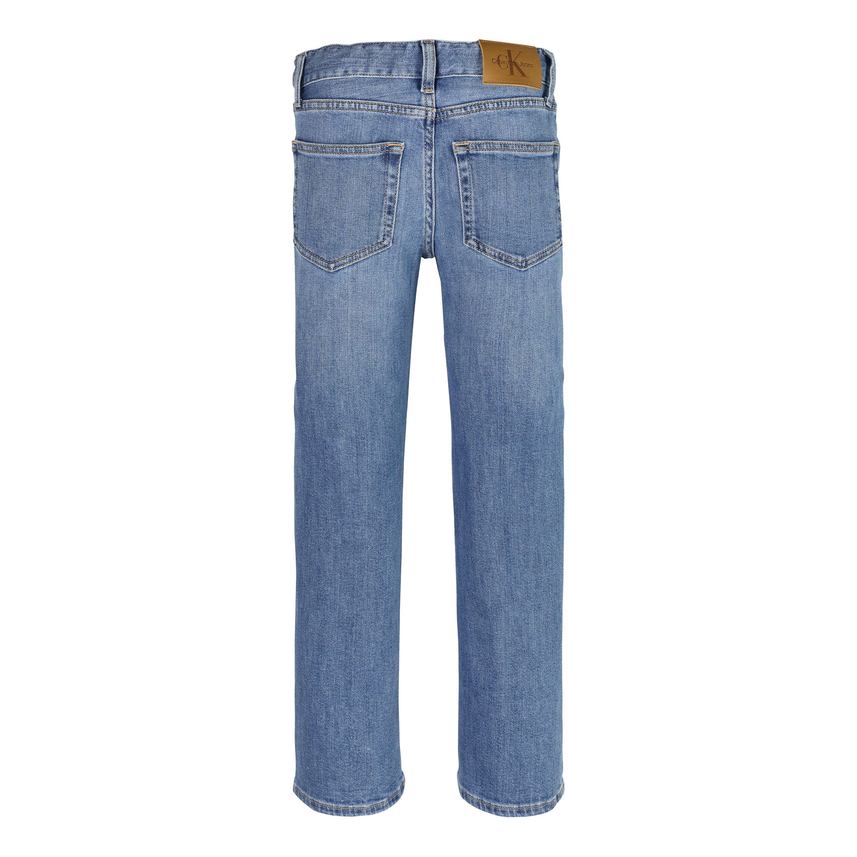 Blød Blå 1A4 - Calvin Klein Jeans - Kids' Soft Blue Straight Leg Jeans - 5