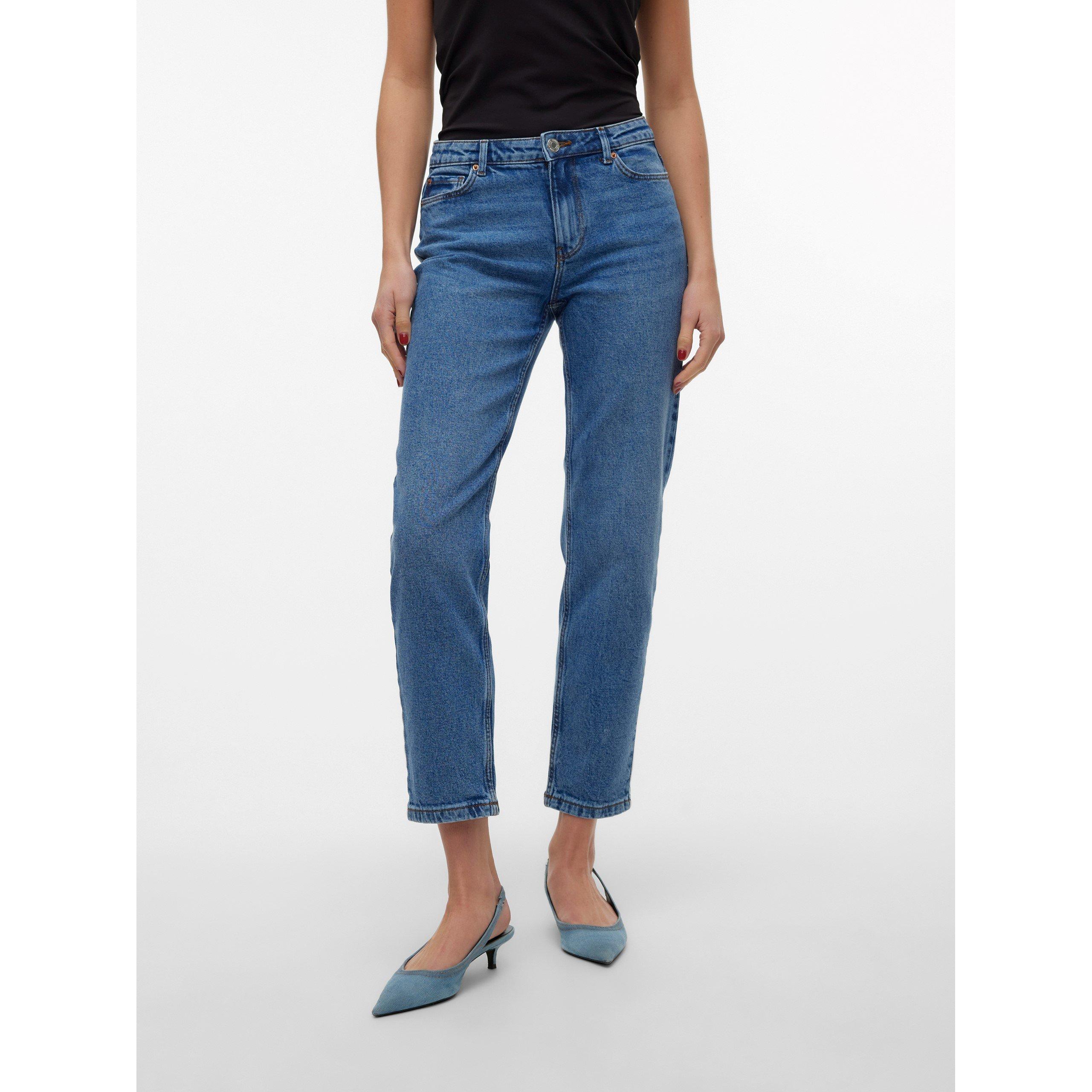 Vero Moda Women's Straight Leg Jeans - Medium Denim - 25 L30
