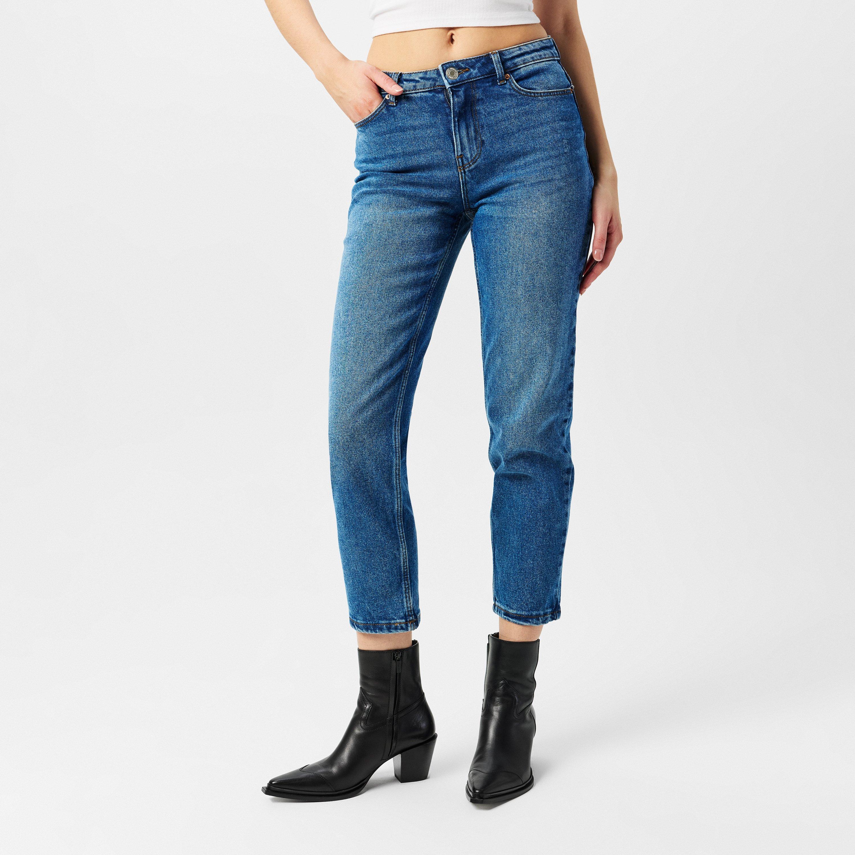 Medium Denim - Vero Moda - Women's Straight Leg Jeans - 3