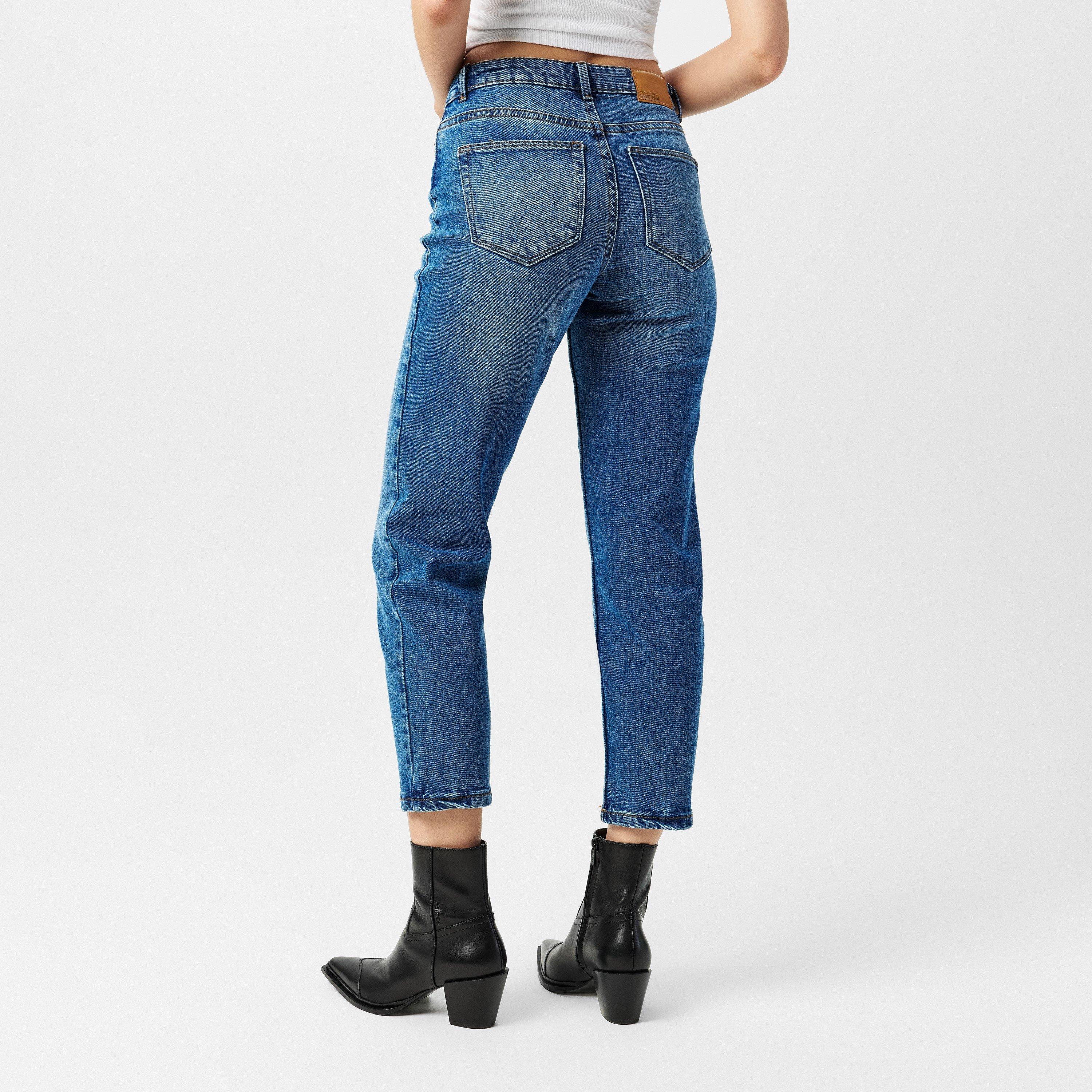 Medium Denim - Vero Moda - Women's Straight Leg Jeans - 4