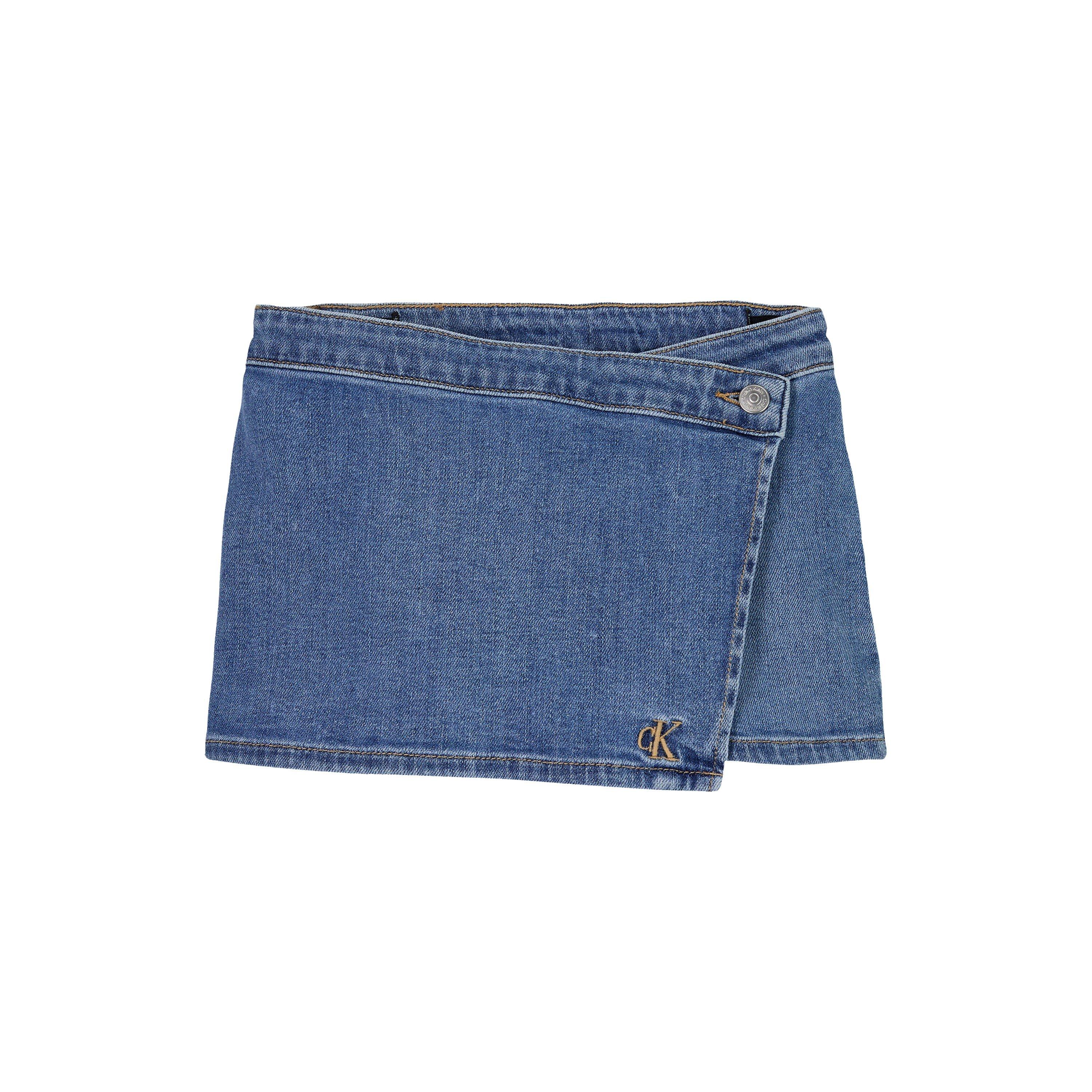 Zacht Blauw 1A4 - Calvin Klein Jeans - Kids' Soft Blue Denim Shorts - 4