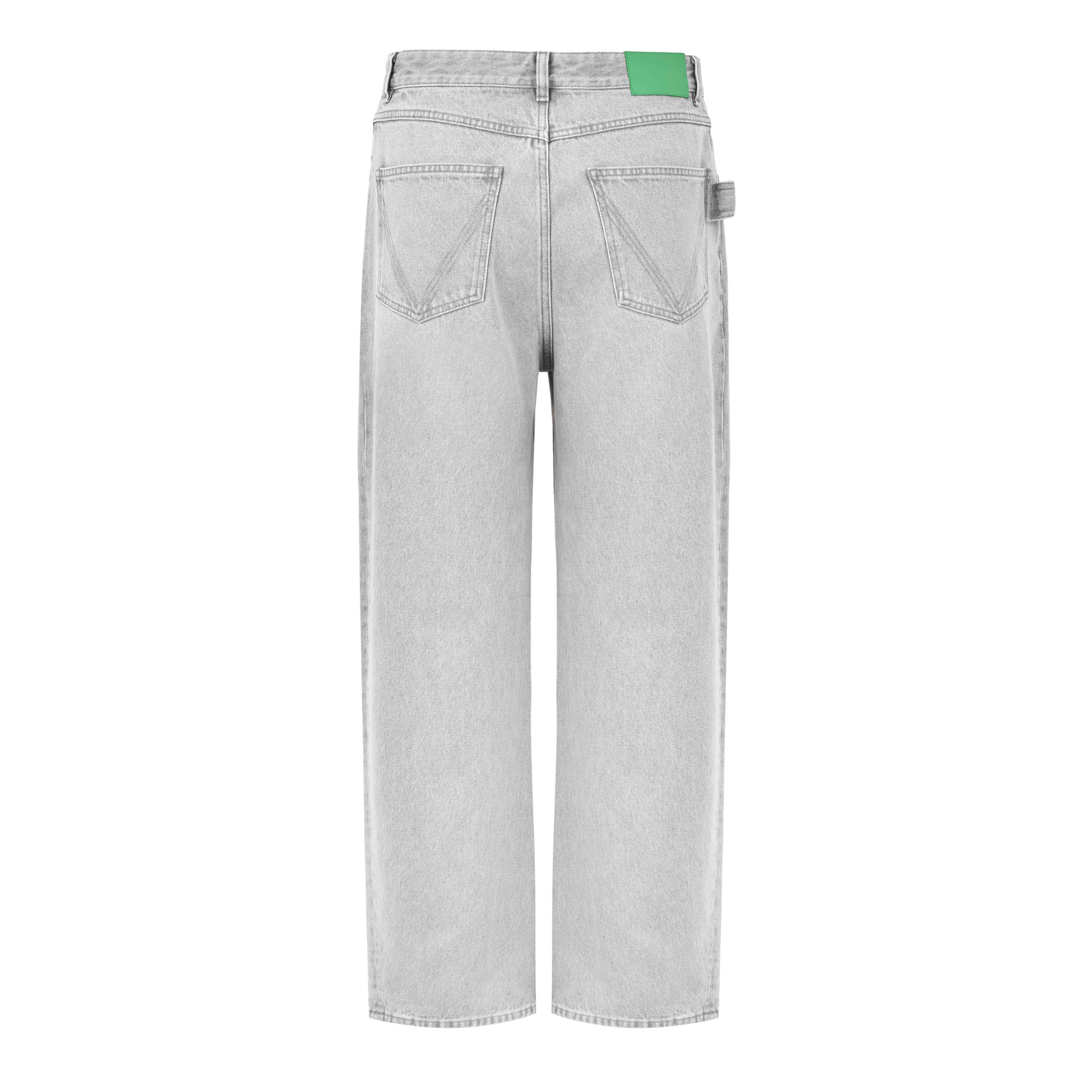 【関税＆送料込み】Bottega Veneta Light Grey Washed Denim F Bottega Veneta® Men's Light Grey Washed Wide Leg Denim in