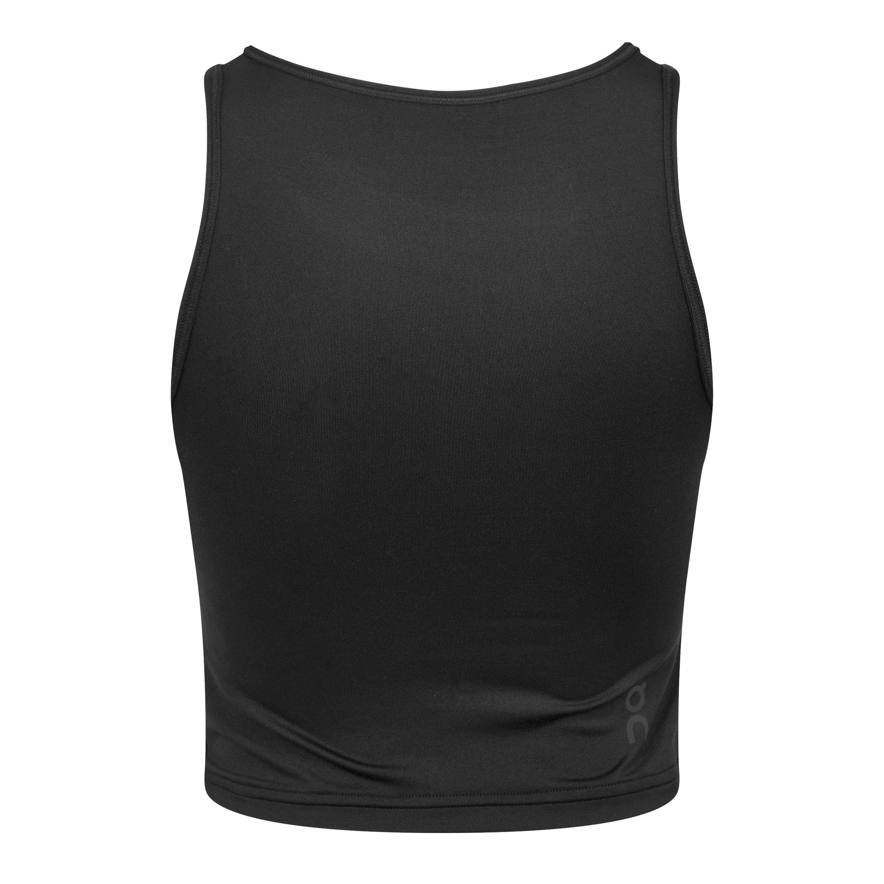 Black - On - Women's Studio Cropped Vest - 2