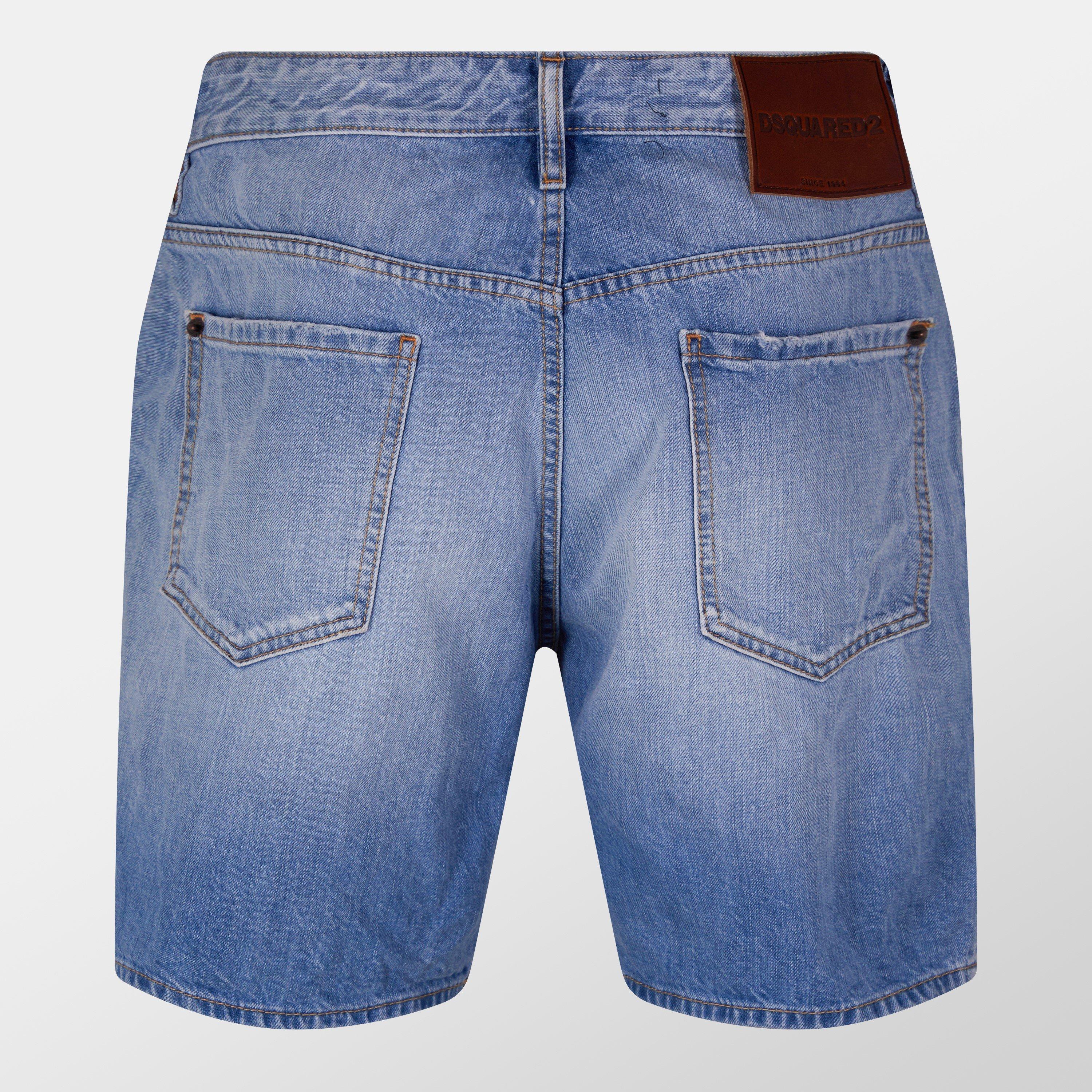 Navy Blue - DSquared2 - Marine Denim Shorts - 2