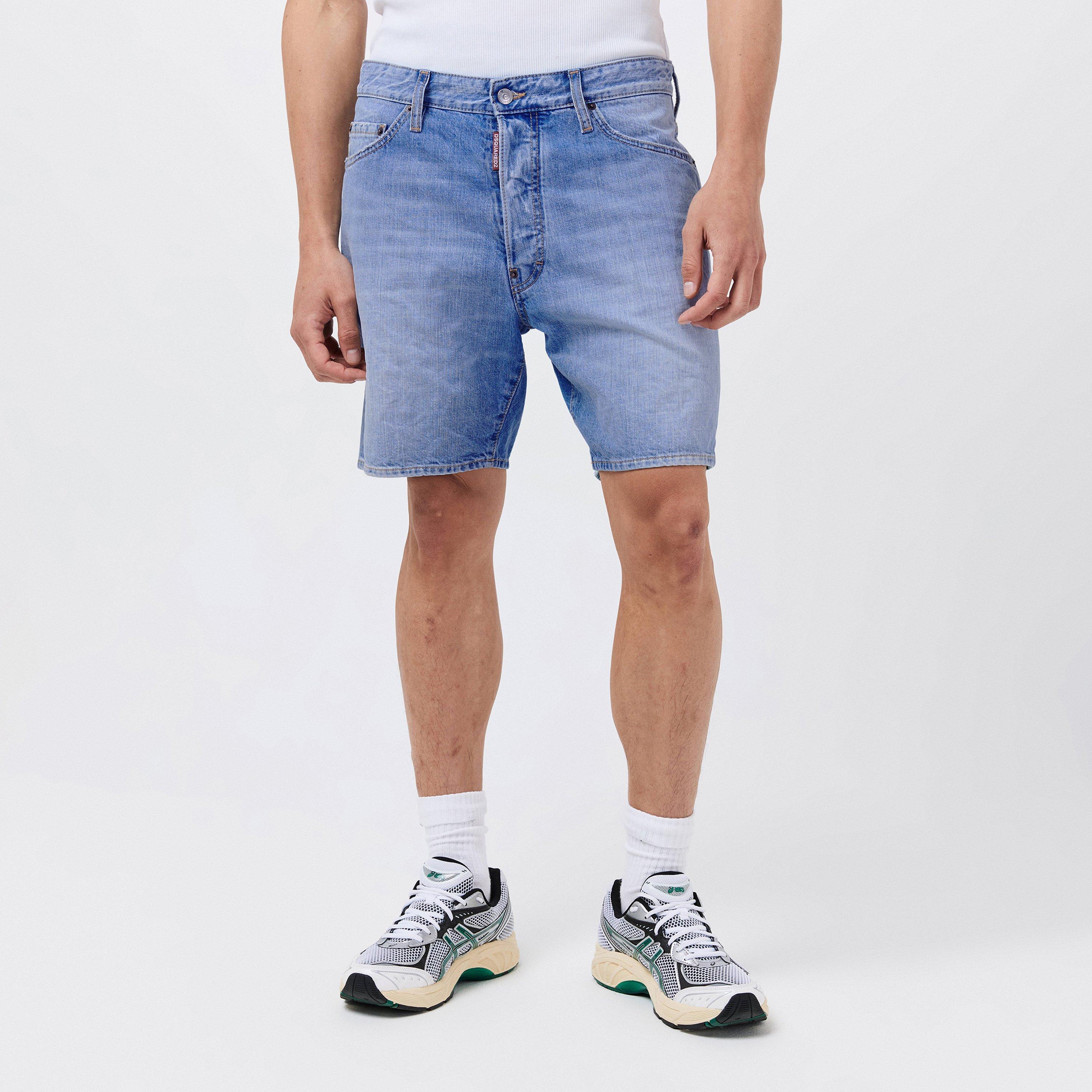 Navy Blue - DSquared2 - Marine Denim Shorts - 3