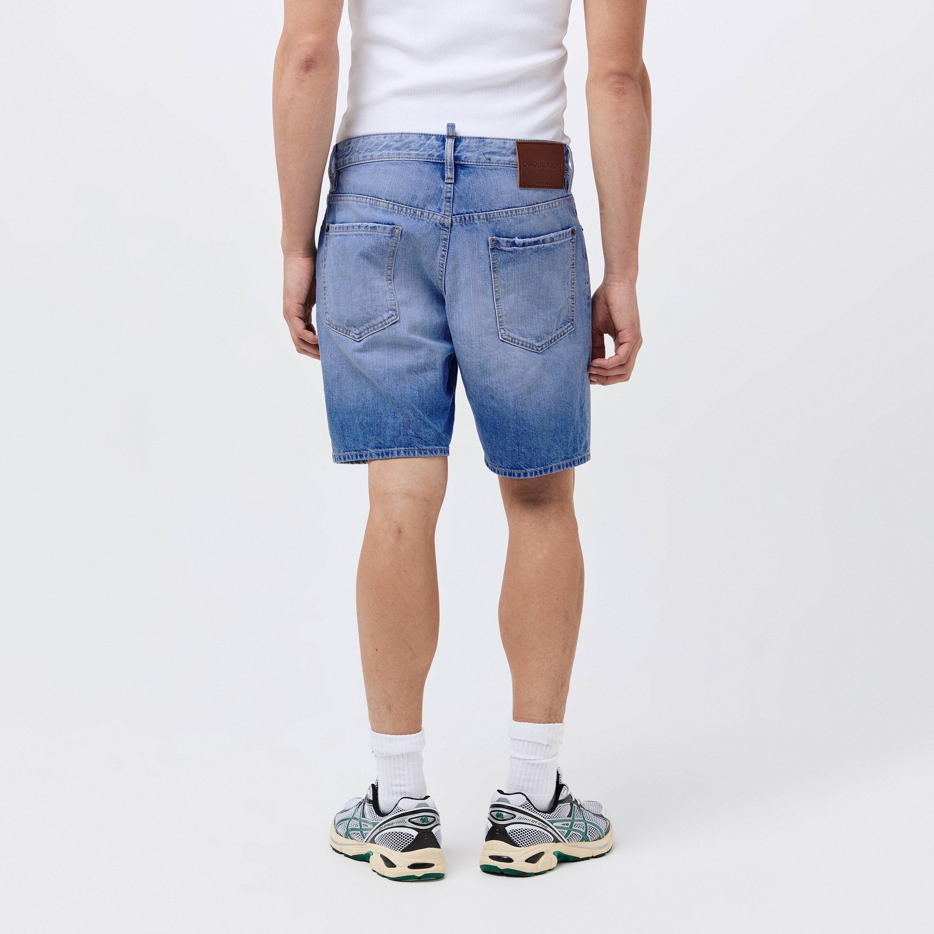 Navy Blue - DSquared2 - Marine Denim Shorts - 4