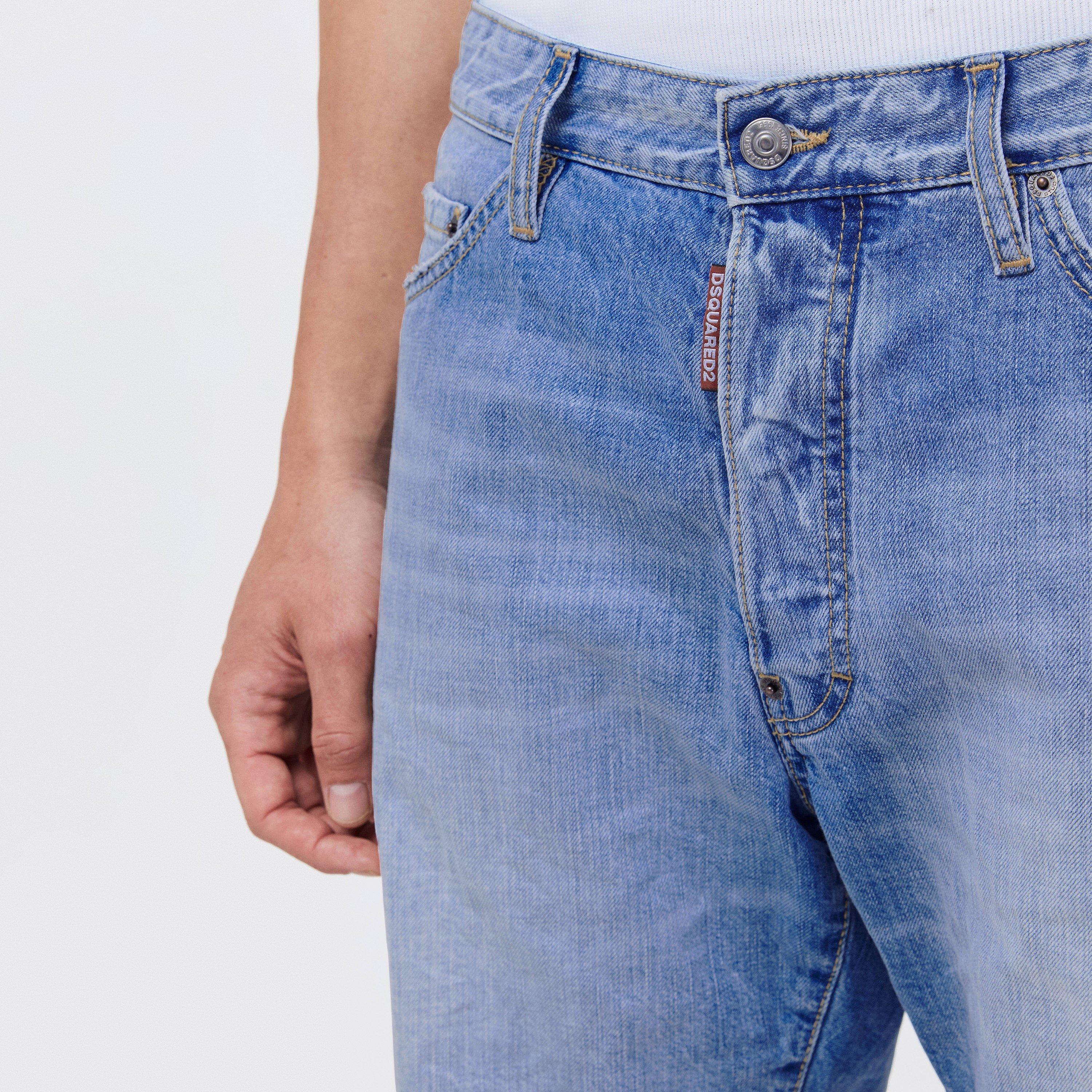 Navy Blue - DSquared2 - Marine Denim Shorts - 5