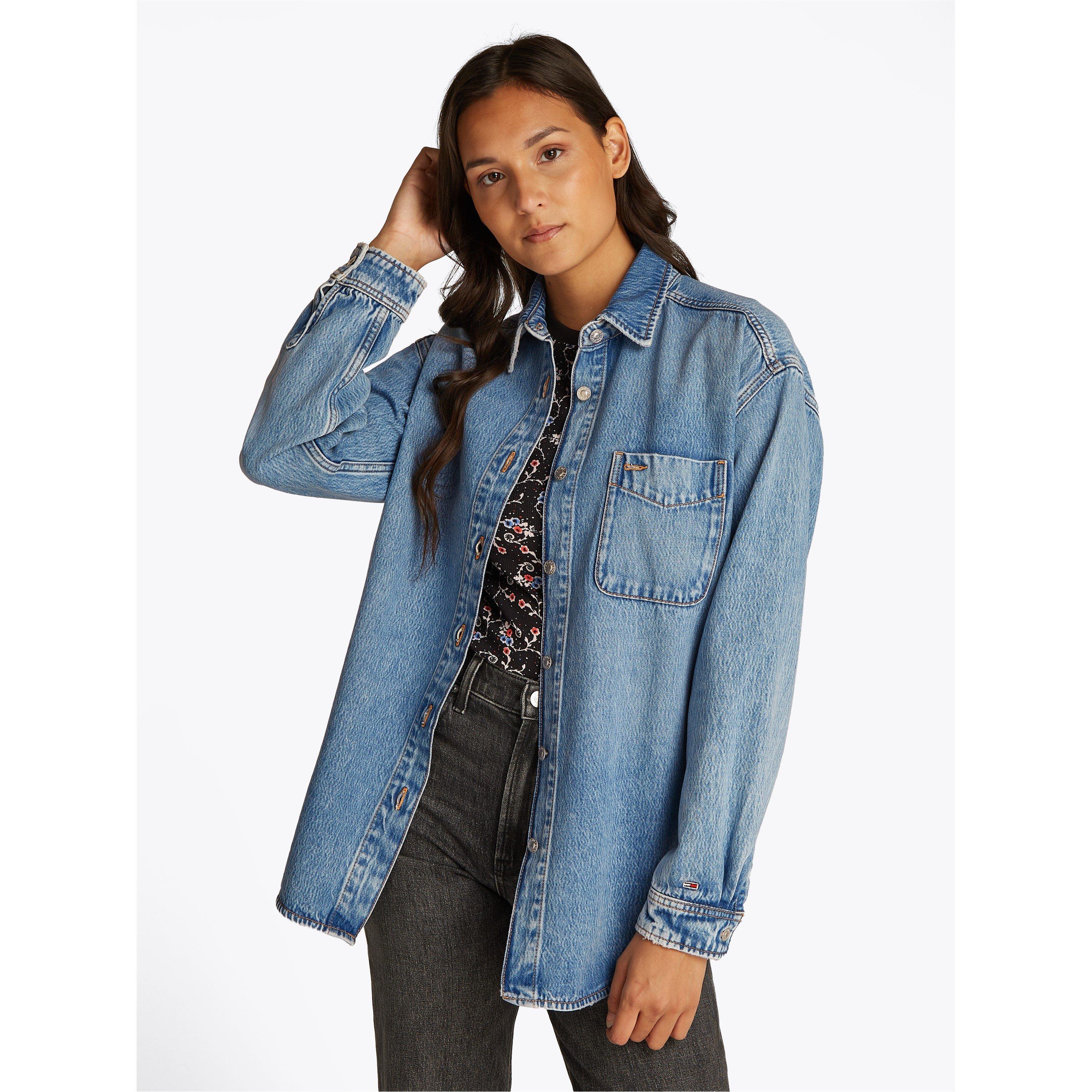 Denim Light - Tommy Jeans - Women's Denim Long Sleeve Relaxed Fit Shirt - 1