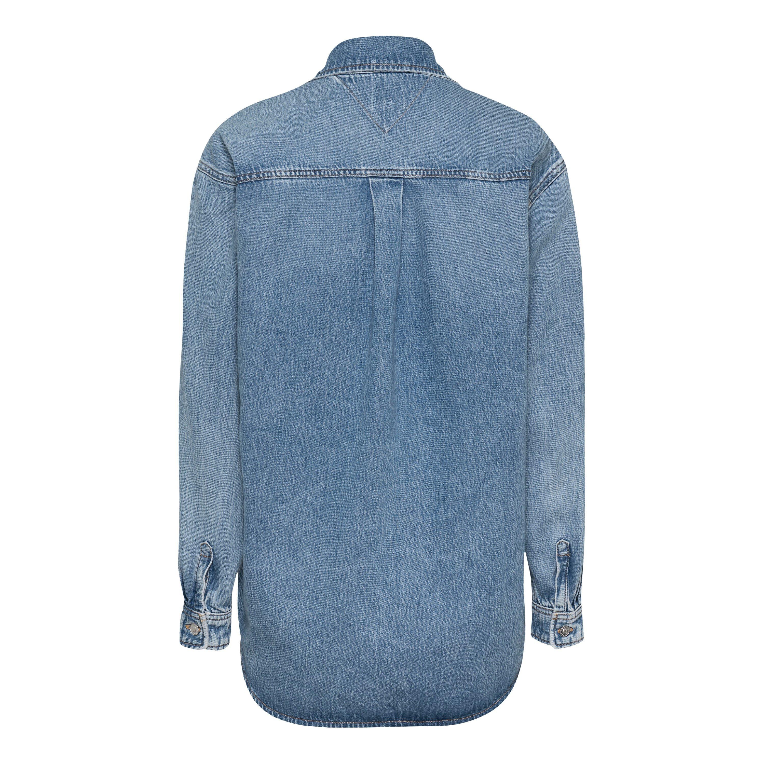Denim leggero - Tommy Jeans - Women's Relaxed Long-Sleeve Denim Shirt - 6