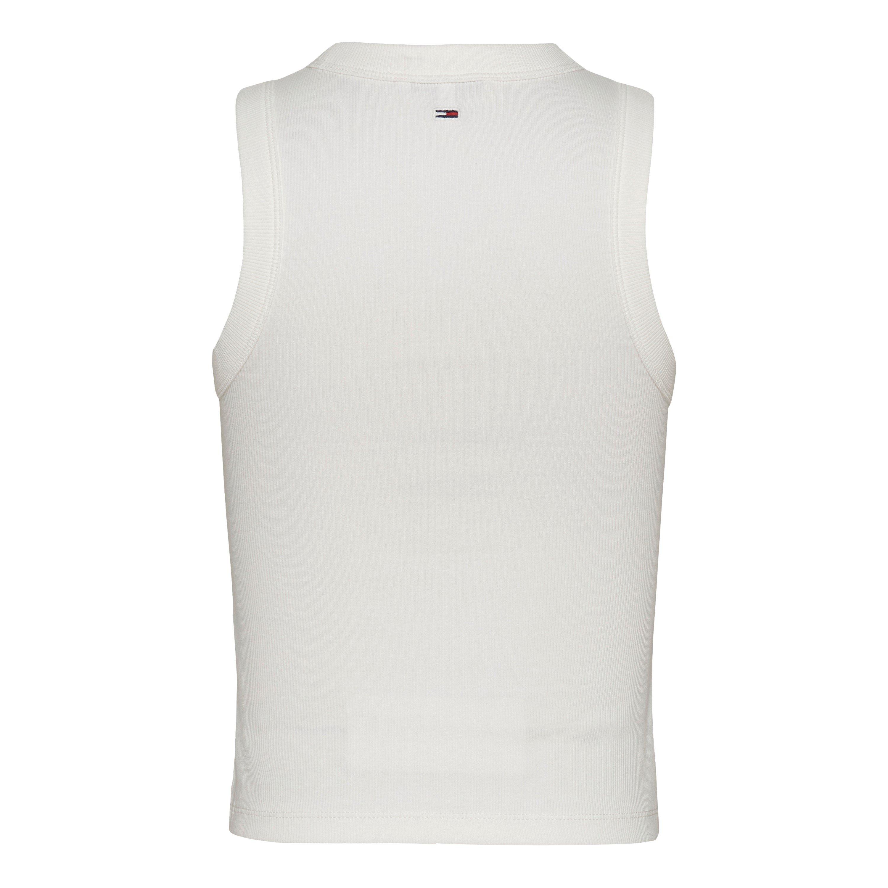 Ecru - Tommy Jeans - Women's Slim Tank Top Vest - 2