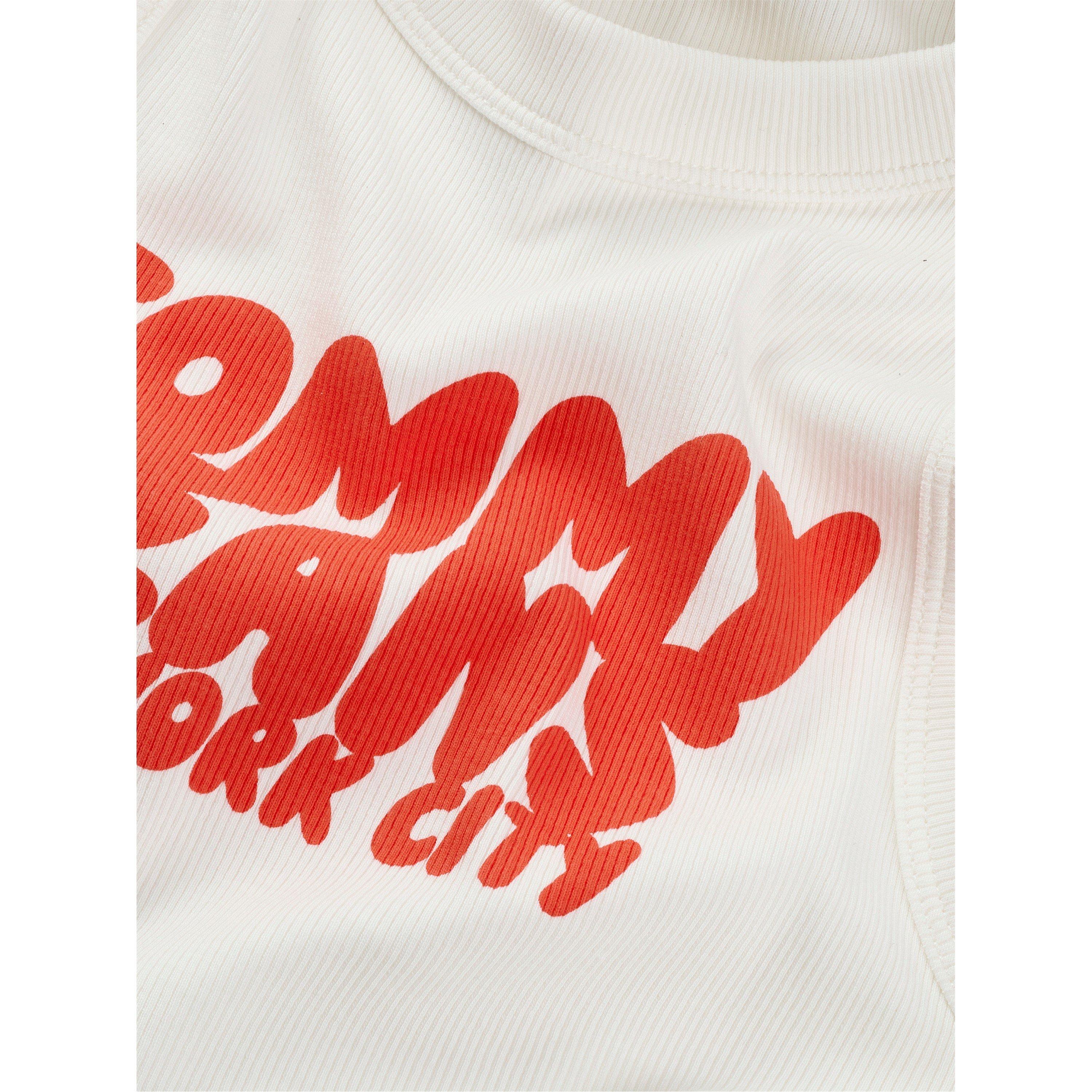 Ecru - Tommy Jeans - Women's Slim Tank Top Vest - 7