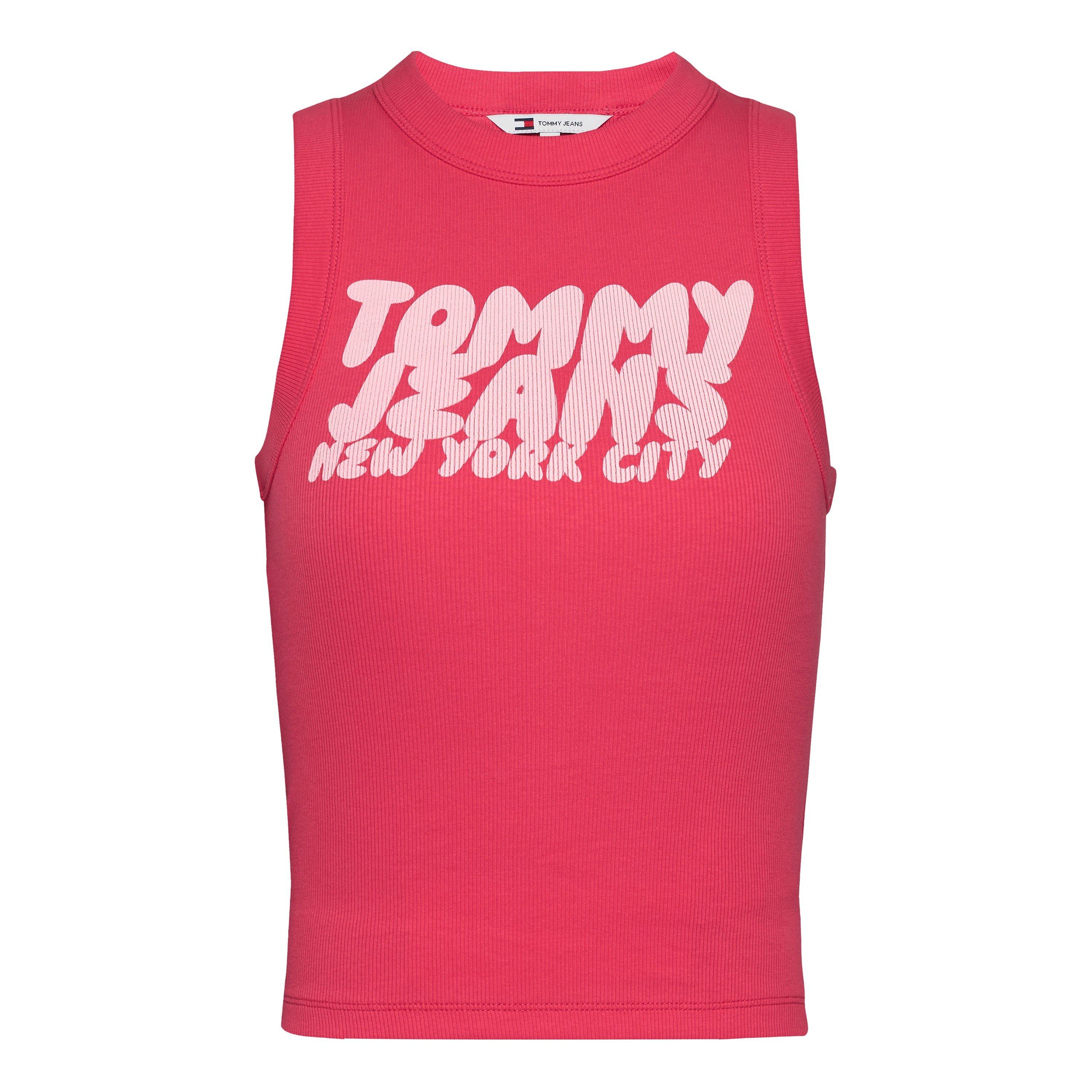 Tommy Jeans Women's Slim Tank Vest - Amour - 12 (M)