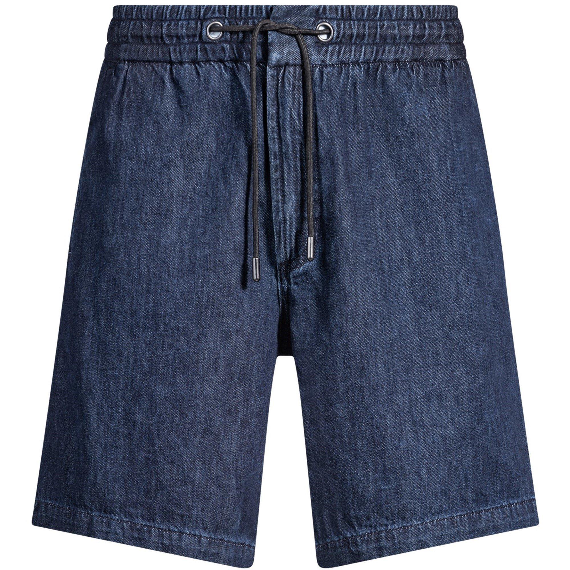 Dark Blue 405 - Boss - Men's Sandrew Denim Shorts - 1