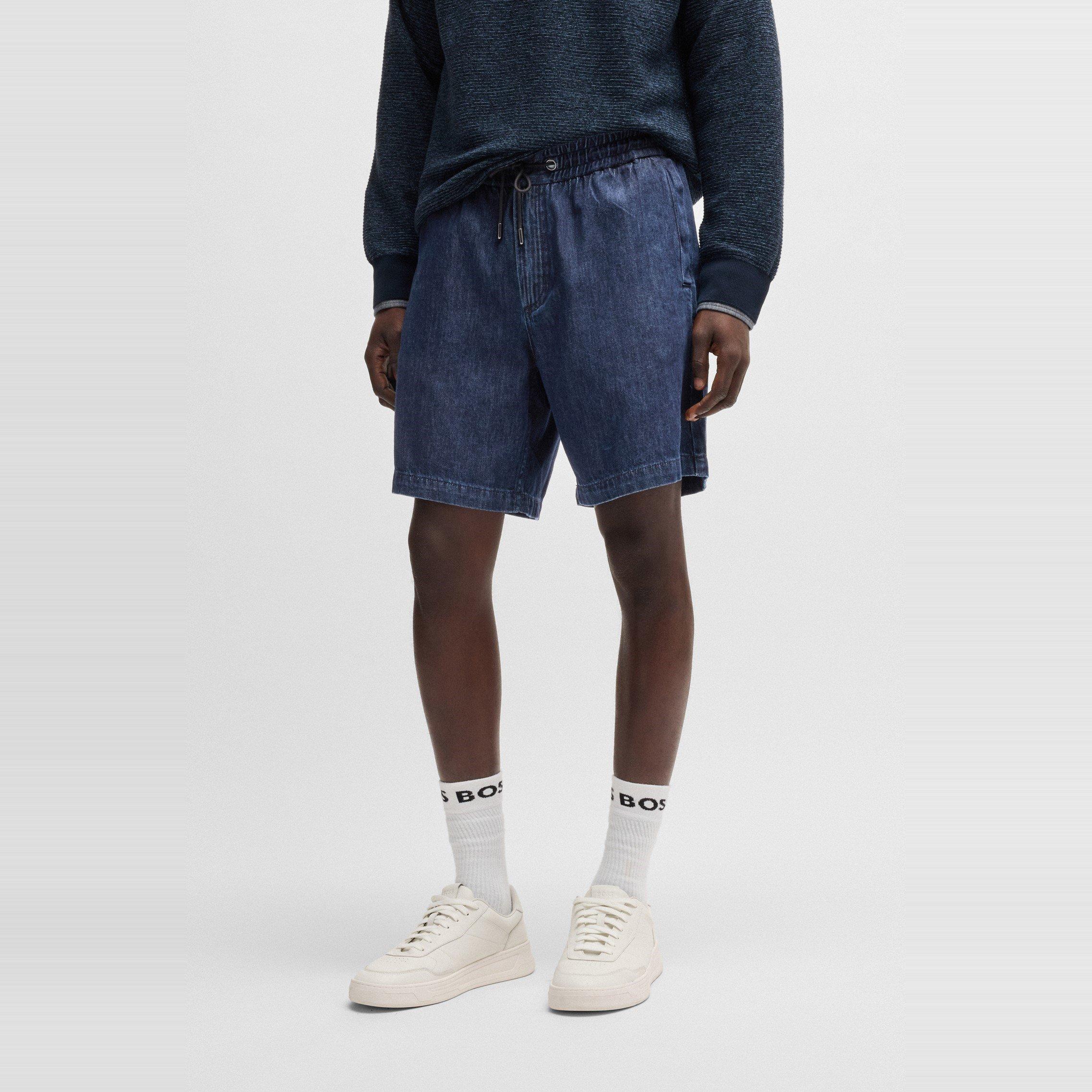 Dark Blue 405 - Boss - Men's HBO Sandrew Denim Shorts - 2