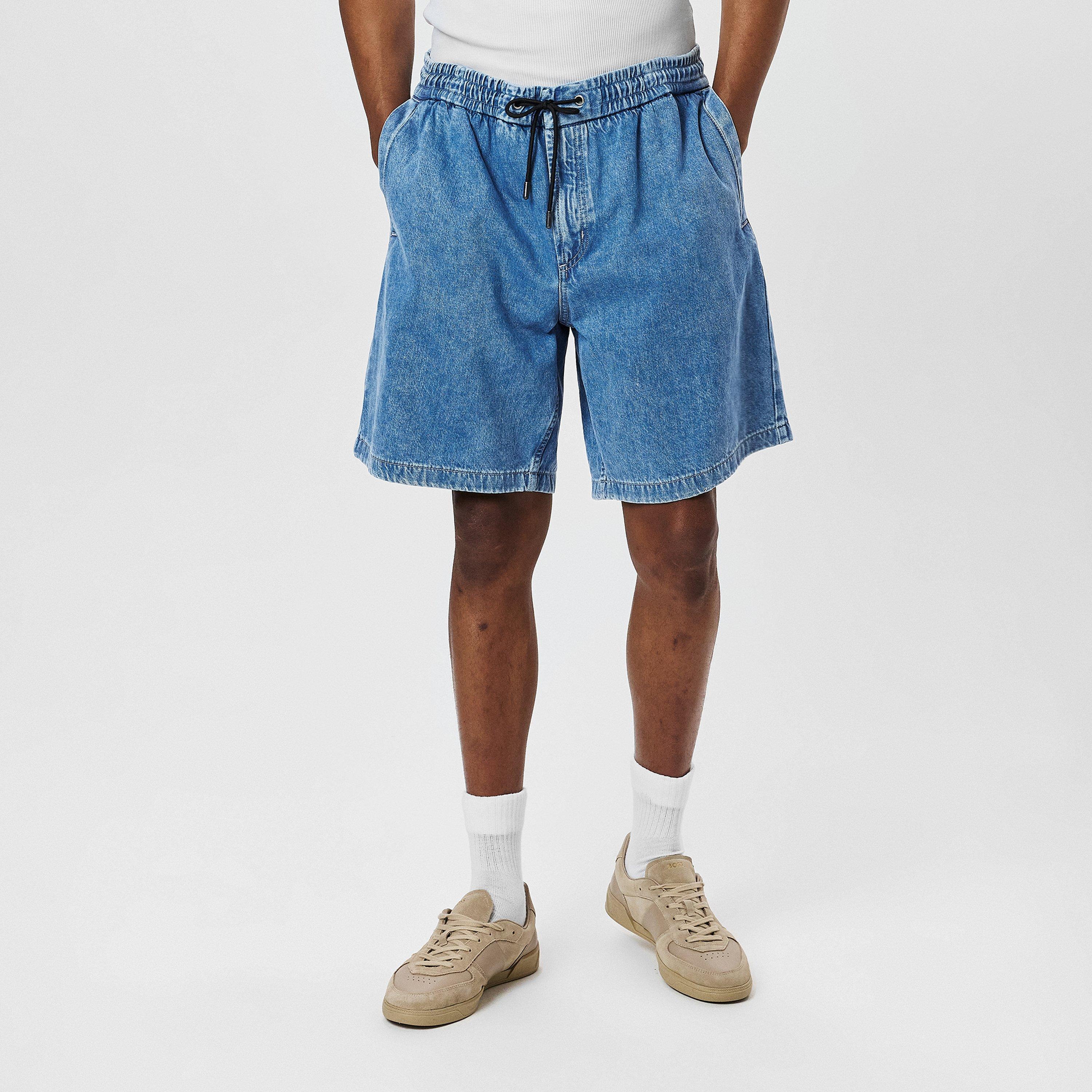 Bright Blue 439 - Boss - Men's Sandrew Denim Shorts - 3