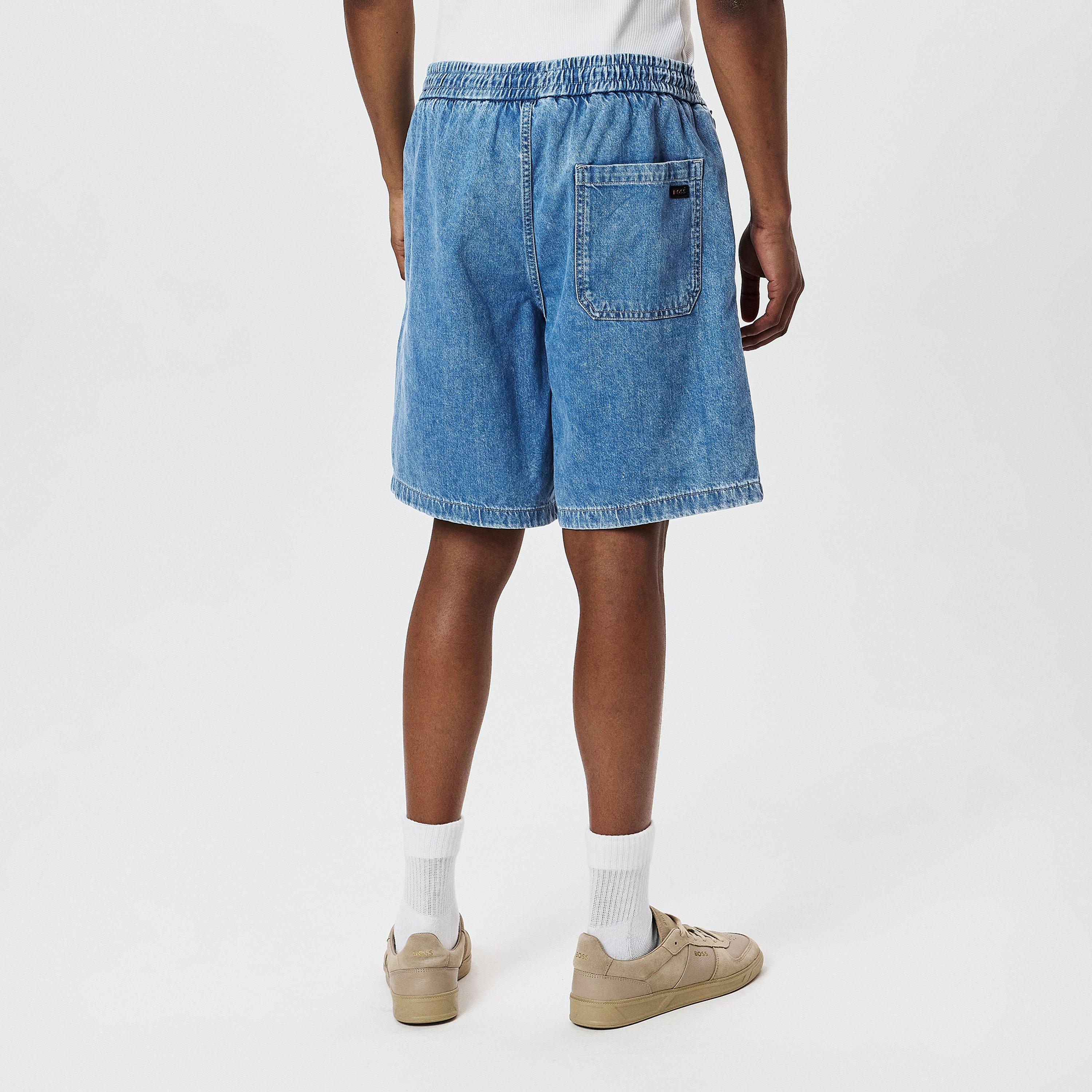 Bright Blue 439 - Boss - Men's Sandrew Denim Shorts - 4