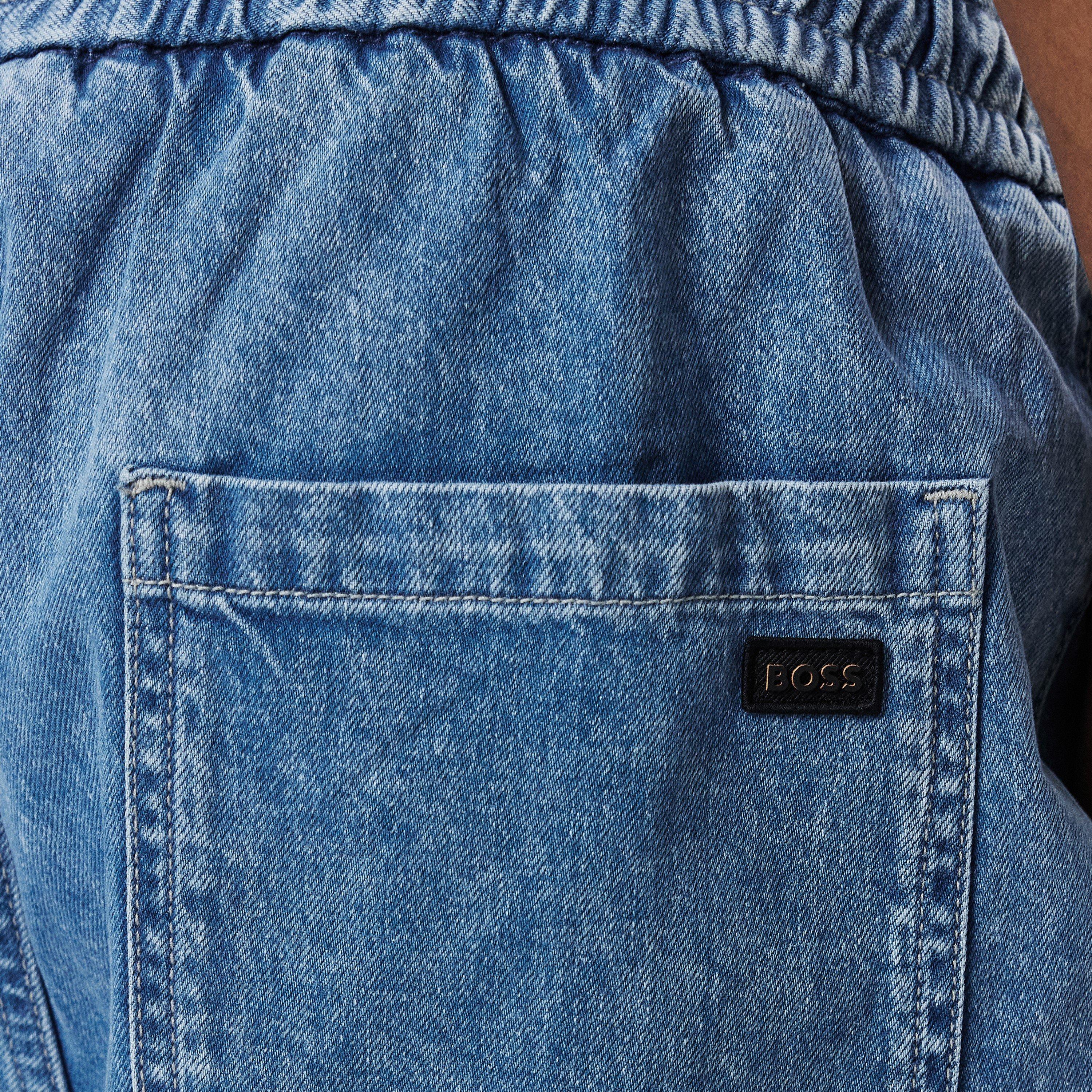 Bright Blue 439 - Boss - Men's Sandrew Denim Shorts - 5