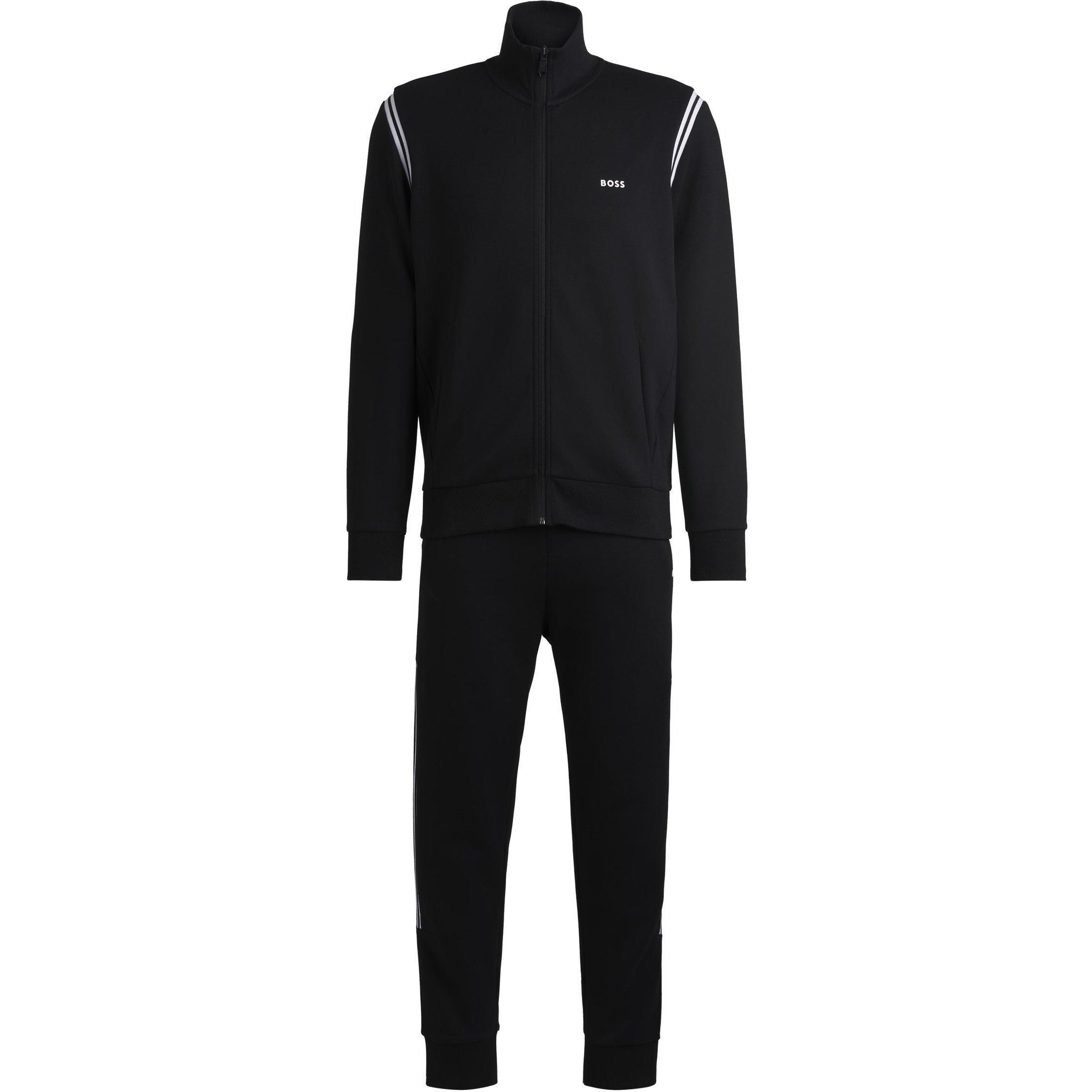 Black 001 - Boss - Men's HBG Fleece Tracksuit Set - 1