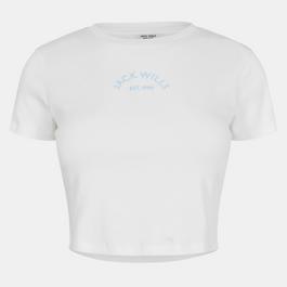Jack Wills Cropped Baby Tee Ladies