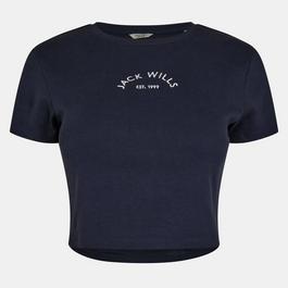 Jack Wills Cropped Baby Tee Ladies