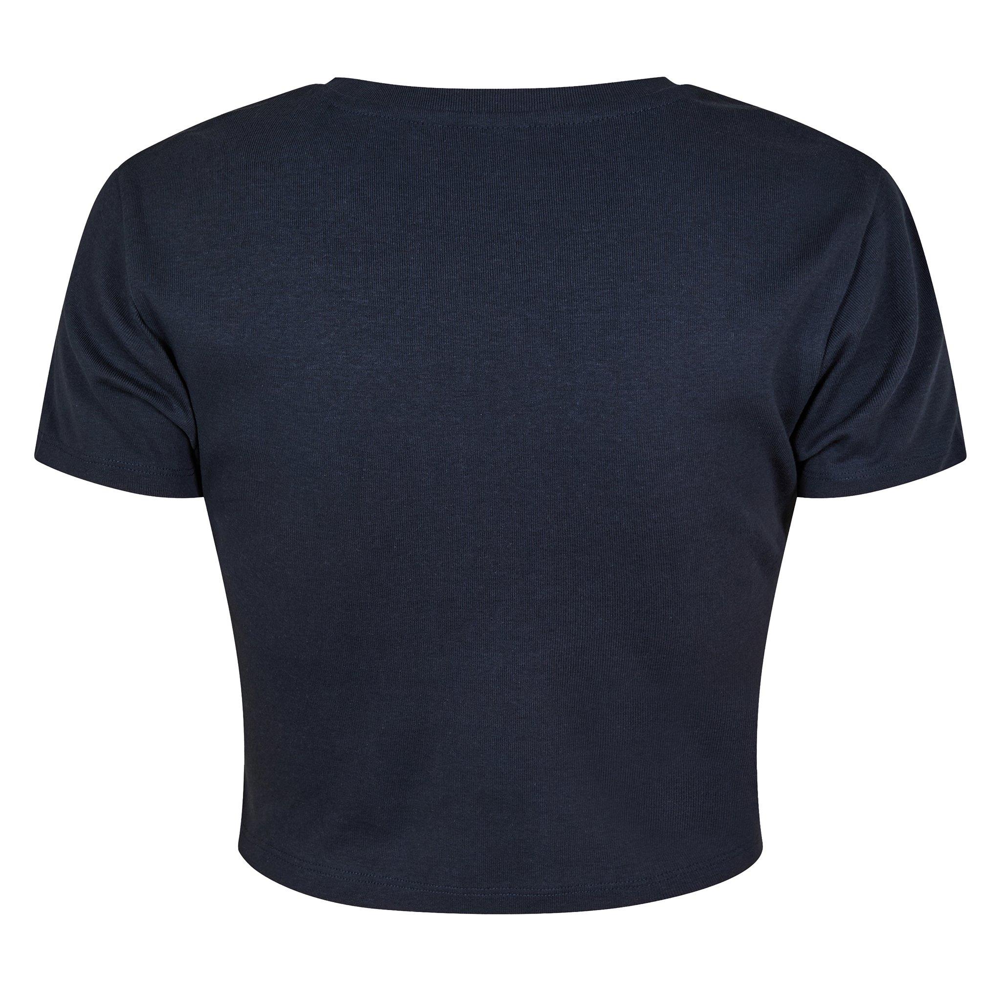 Navy - Jack Wills - Cropped Baby Tee Ladies - 2