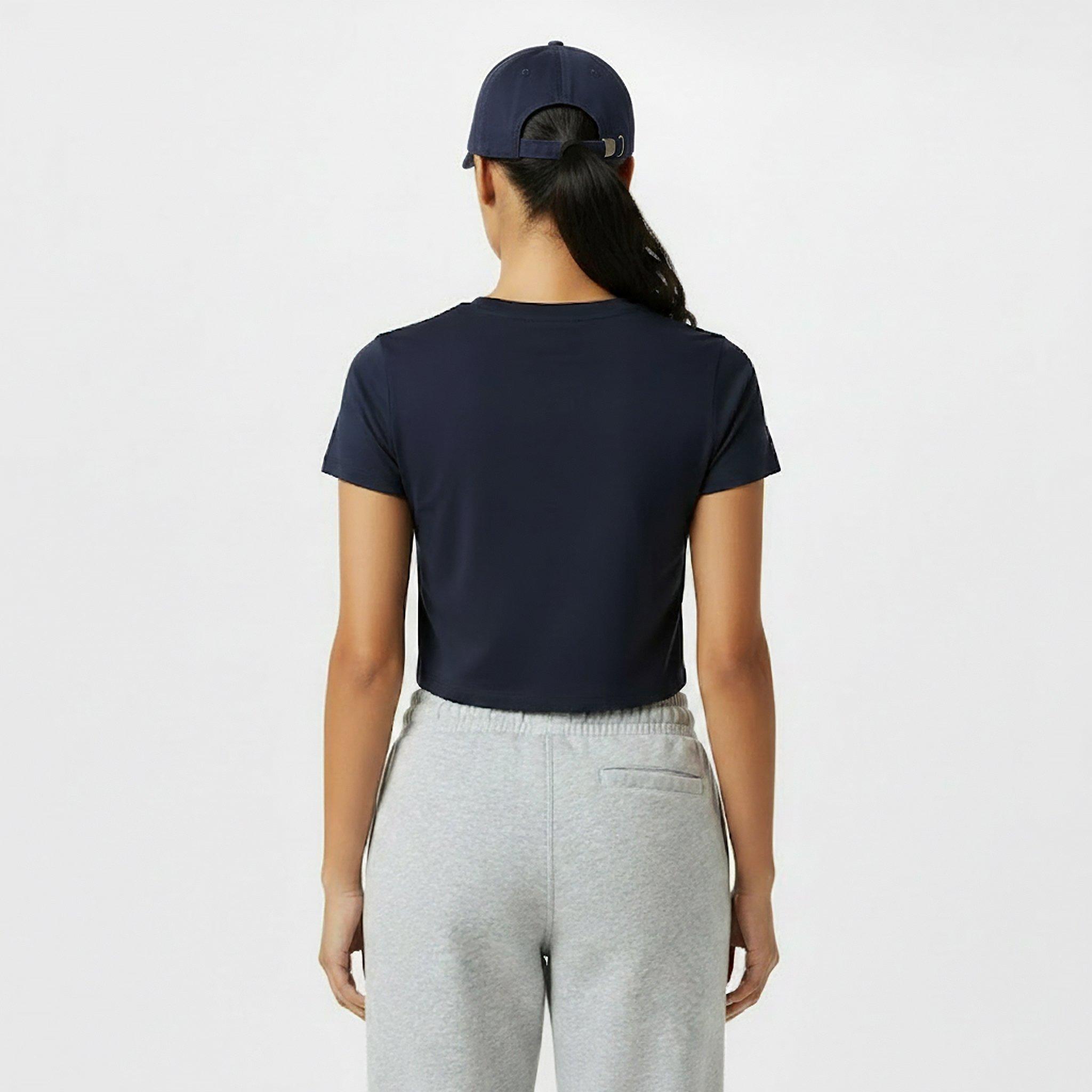 Navy - Jack Wills - Cropped Baby Tee Ladies - 4